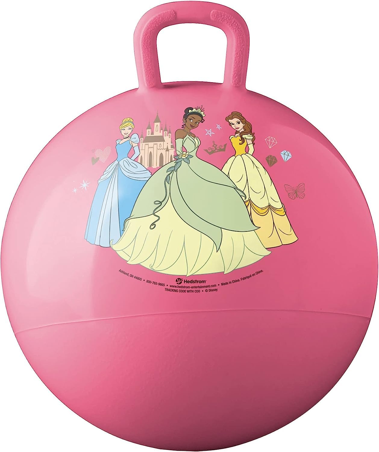 Cloyster Bouncy Ball for Children, Bouncy Ball from Hopper Ball, Jump Ball for Boys, Girls, Toddlers, Garden Game Indoor Outdoor (Pink)