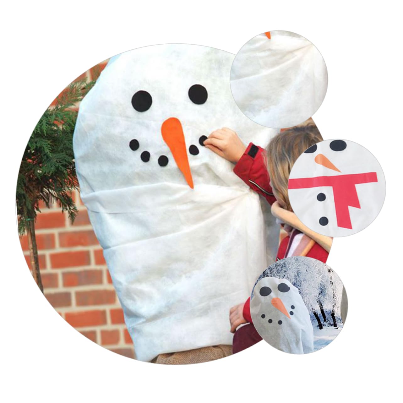 SUPVOX 2pcs Outdoor Christmas Tree Storage Cover Bag Non-Woven Protector for Vertical Decorations Potted Plants for Holiday Organization