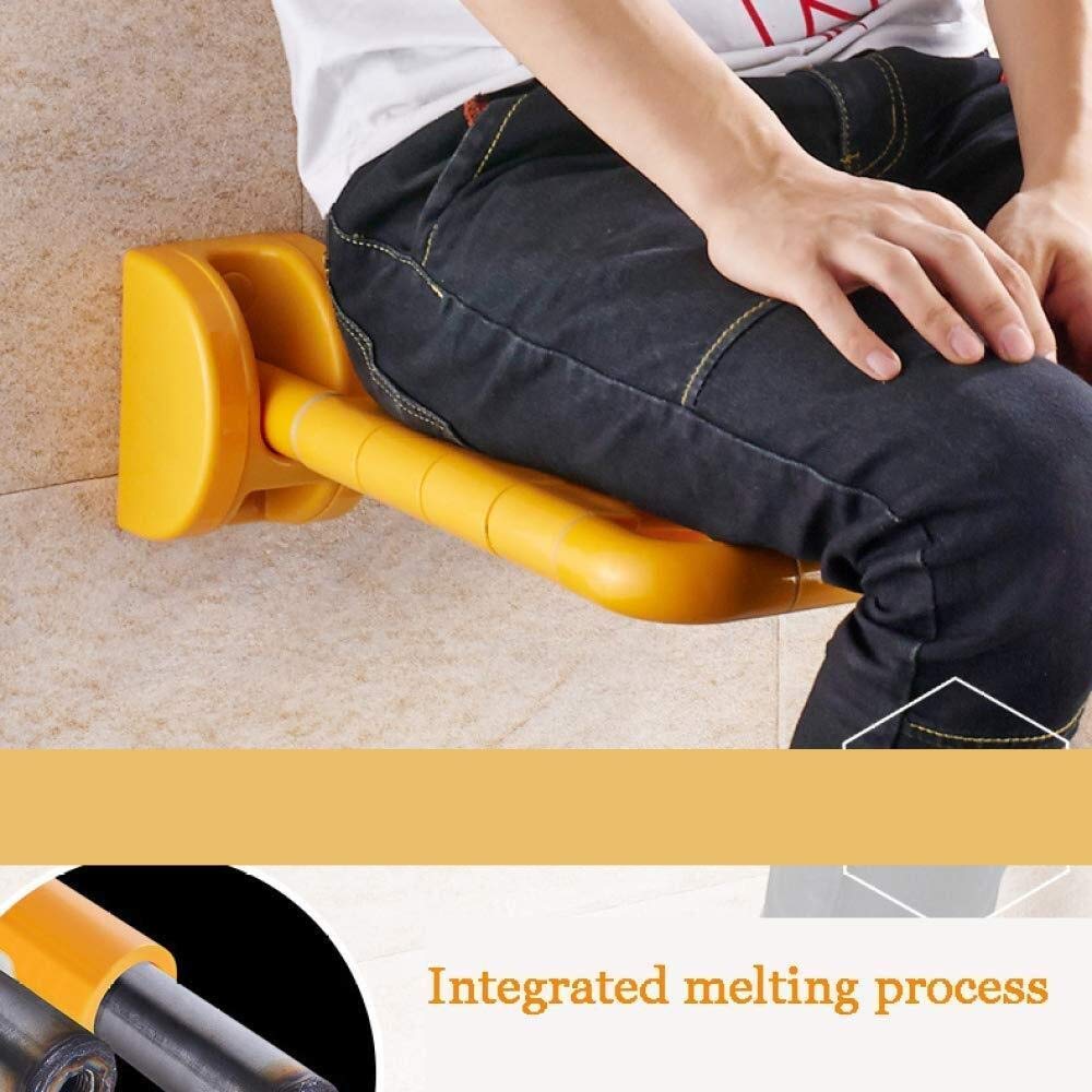 Home Essentials, Taburetes Y Asientos de Baño Plegables Montados en la Pared Asiento de Ducha Auxiliar con Patas Abatibles para Personas Mayores Discapacitadas Max 150 Kg