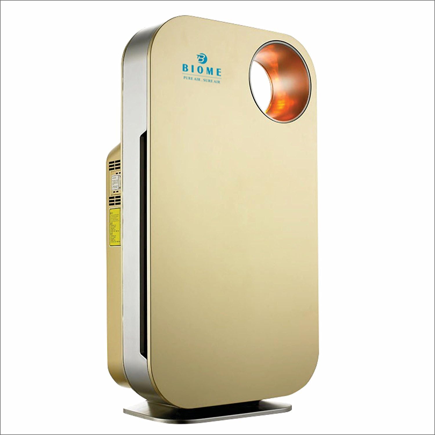 BIOME Portable Air Purifier for Home,Office 9+ Stage Filtration Covers 3000 sq.ft Blue Efficiency HEPA Filter, Removes 99.99% Pollen,Micro Allergens - Intelli Touch UV+ION Timer Child Lock(Gold)-image-49
