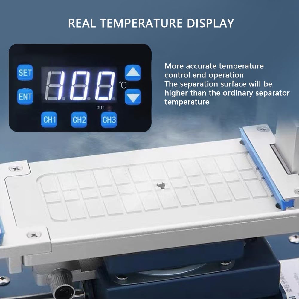 Herramienta separadora de pantalla LCD, abrazadera de fijación ajustable, herramienta de extracción de pantalla de teléfono móvil giratoria de 185° para reparación de cubierta trasera y pantalla
