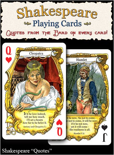 Shakespeare "Double Deck" Playing Card Set #TOP3