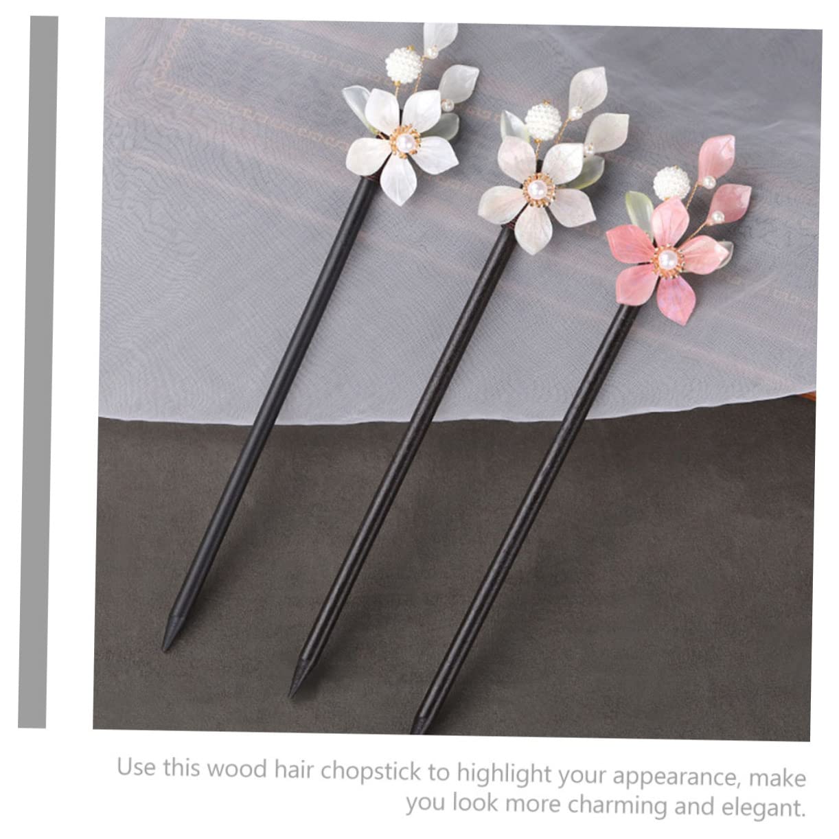MAGICLULU 15 Piezas horquilla de madera palillos decorativos para el cabello accesorios chinos para el cabello para mujeres hair stick hair topper pasador de pelo decoración palillo de pelo