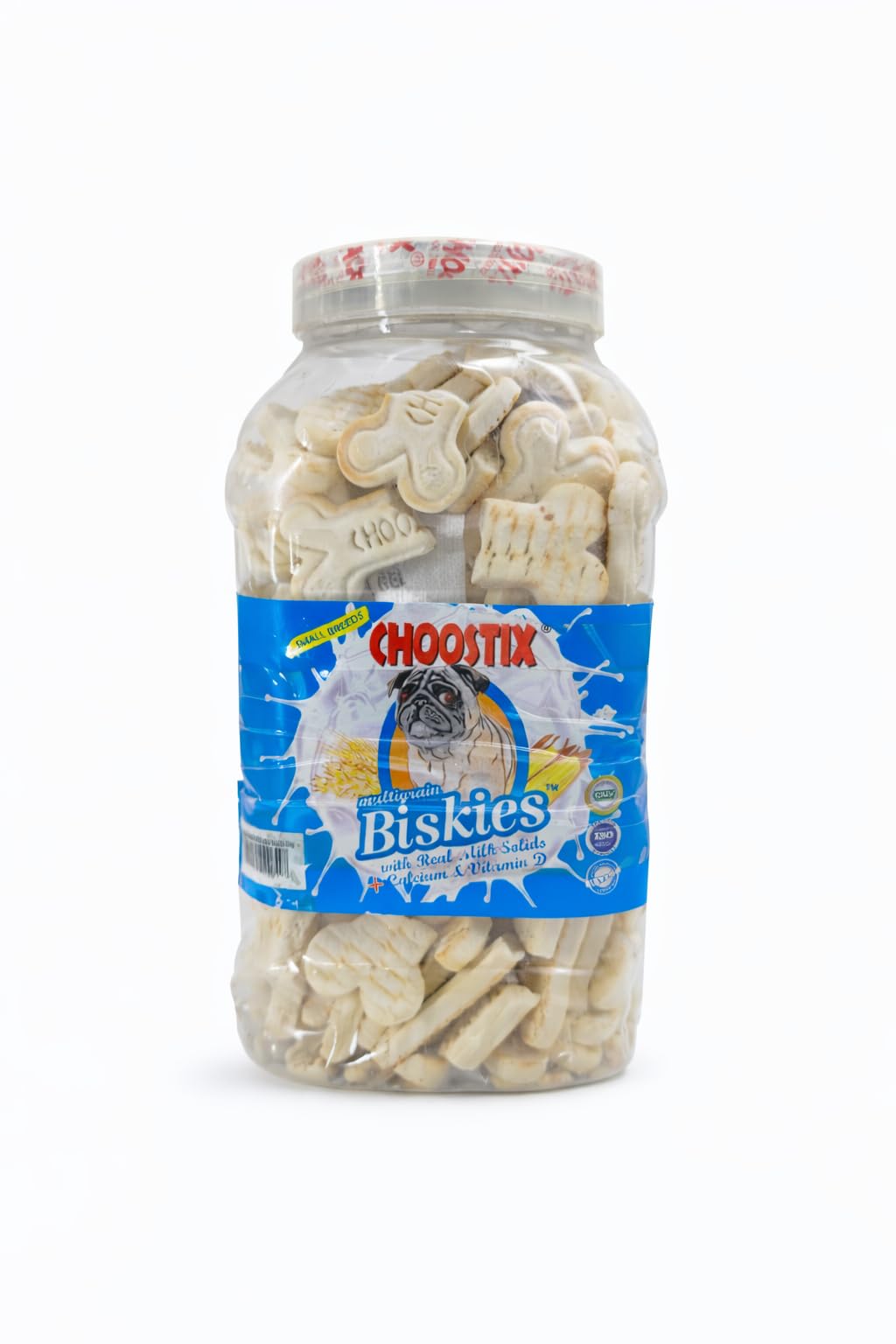 Biskies with Real Milk Solids Dog Treat, 500 g Jar (Pack of 2)