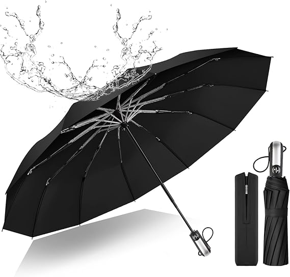 Umbrella - Zemic Umbrella for Men | Umbrella for Women | Umberallas for Rain Big Size Men | Windproof Umberalla Large for Man,Women,Kids,Girls,Boys - 3 Fold with Auto Open and Close