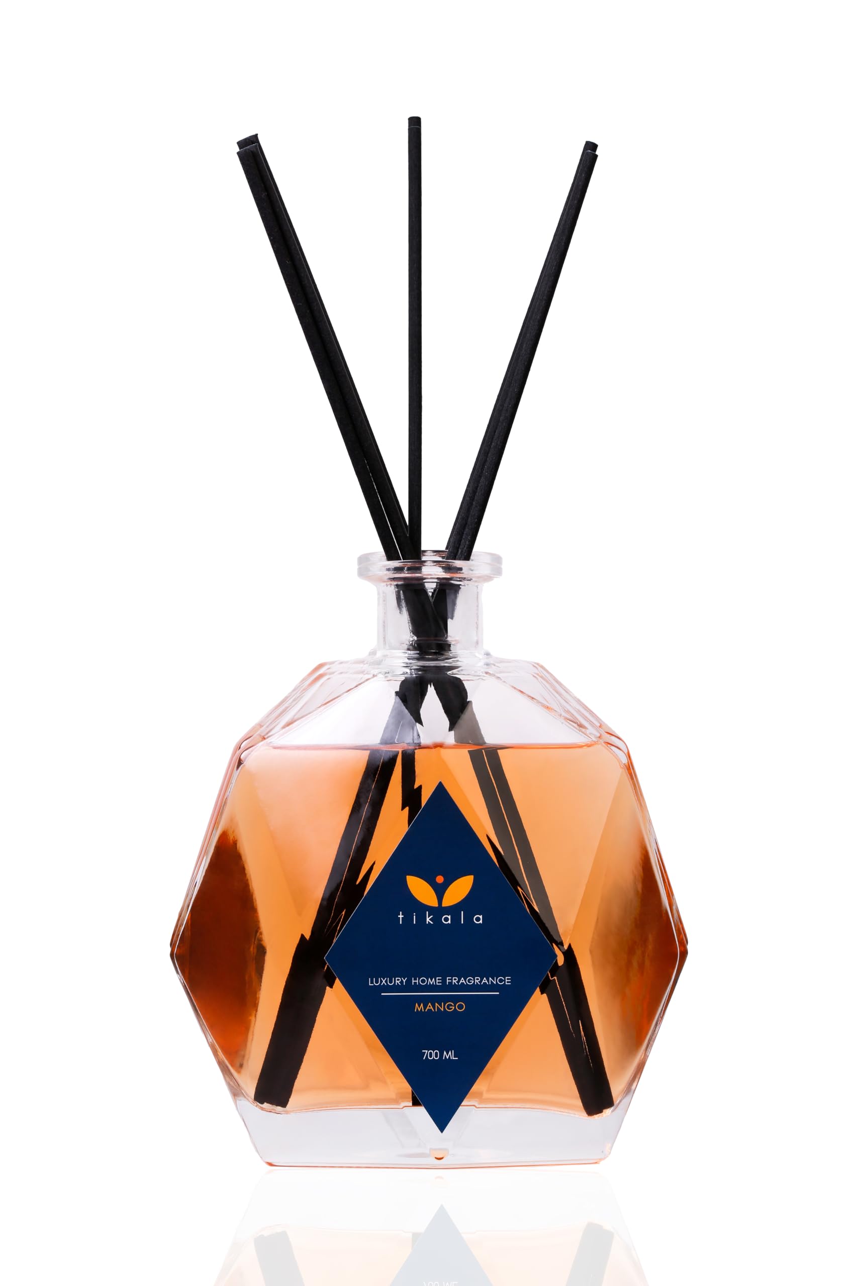Luxury Reed Diffuser with Mango Scent Crystal Glass Bottle Home Fragrance for Living Room Bathroom Office 23 67