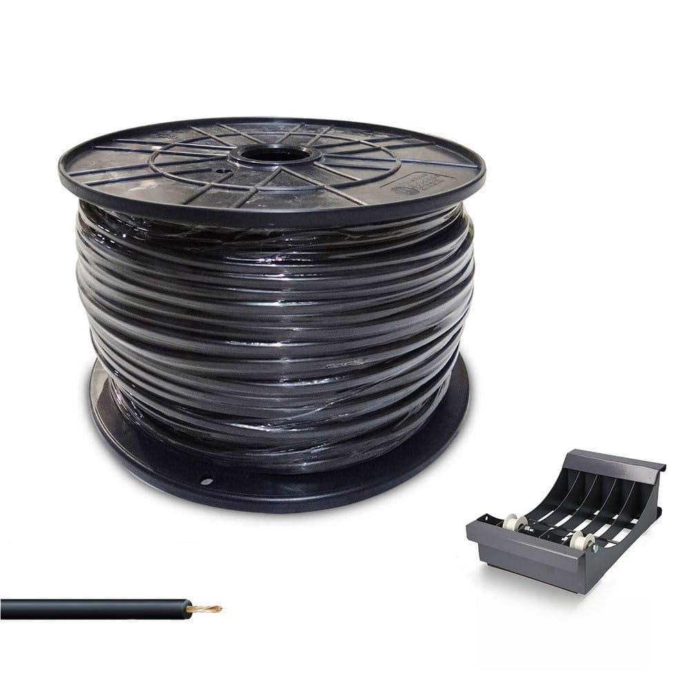 Câble h07z1-k noir 1,5 mm de raccordement pour tableau de maison
