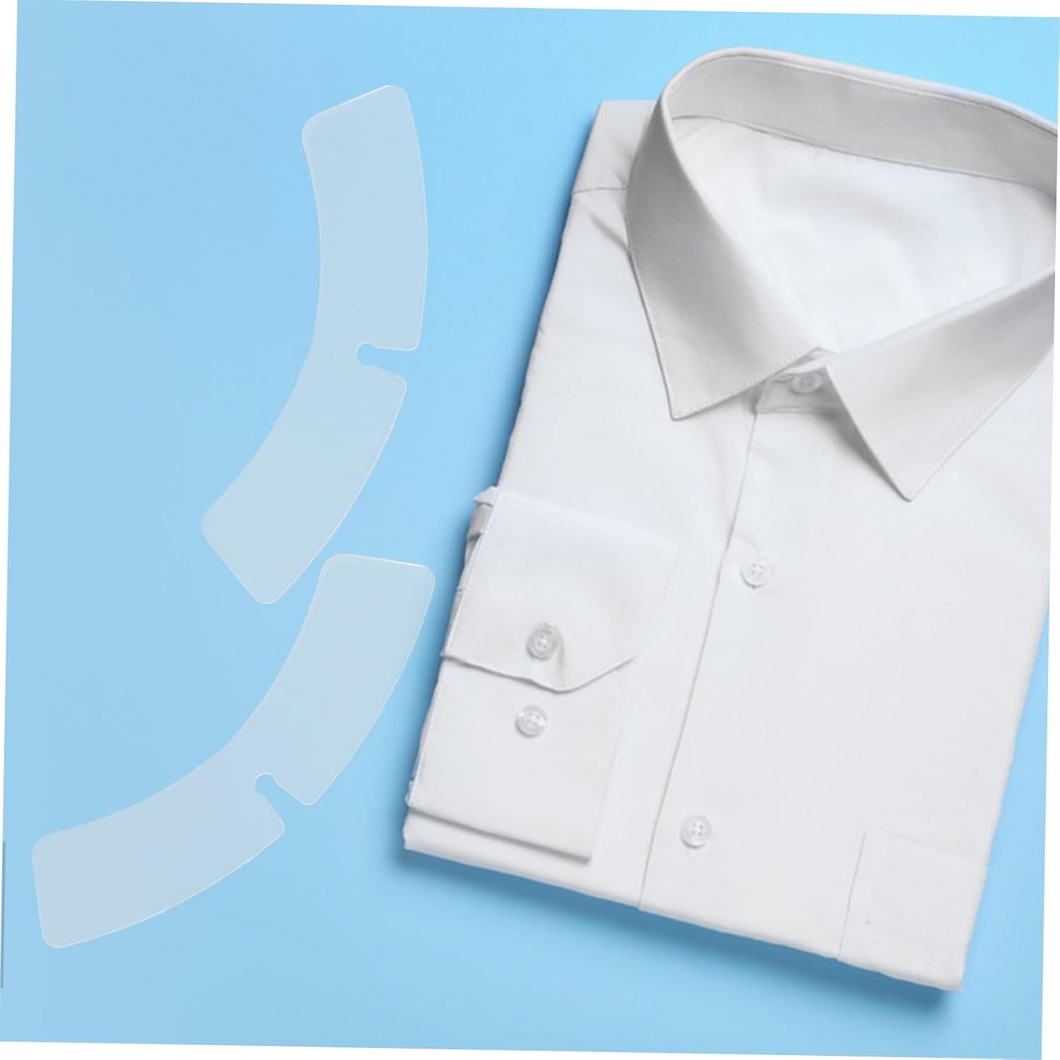 100pcs Plastic Collar Stays Shirt Collar Support for Men and Women for Dress Shirts Lightweight and Portable
