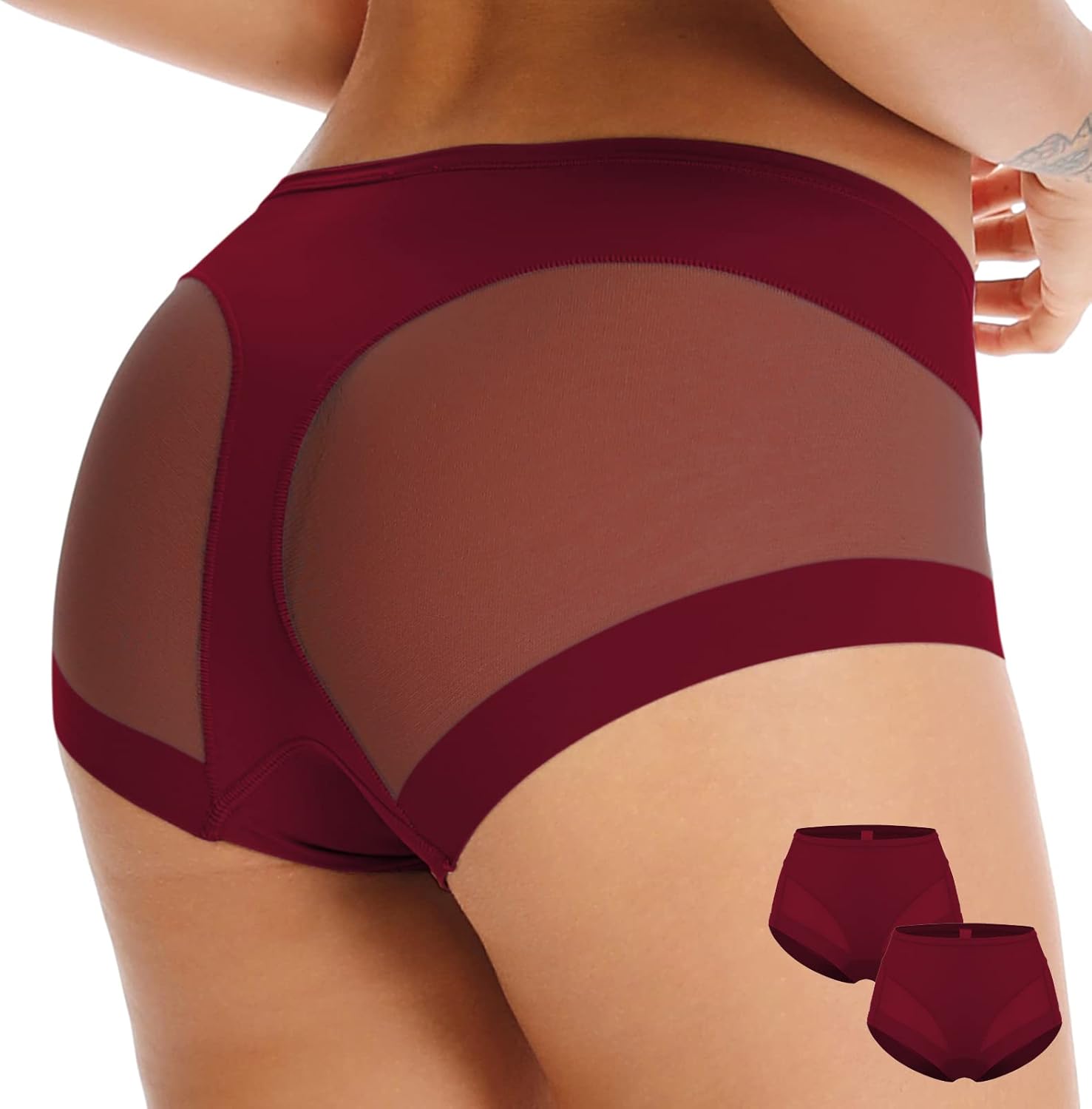 WOWENY Tummy Control Panties for Women Seamless Butt Lifter Briefs Comfy Body Shaper Shapewear Sexy Underwear