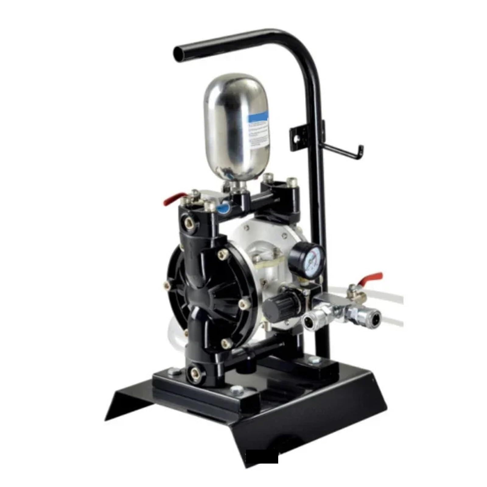 Diaphragm Pump, A-10-1C Pneumatic Double Diaphragm Aluminum Alloy Pump Paint Self-Priming Pressure Stirring