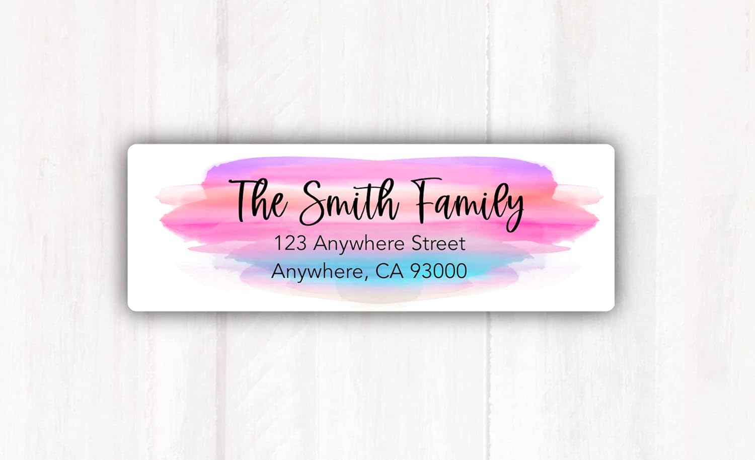 Personalized Return Address Stickers Labels Watercolor