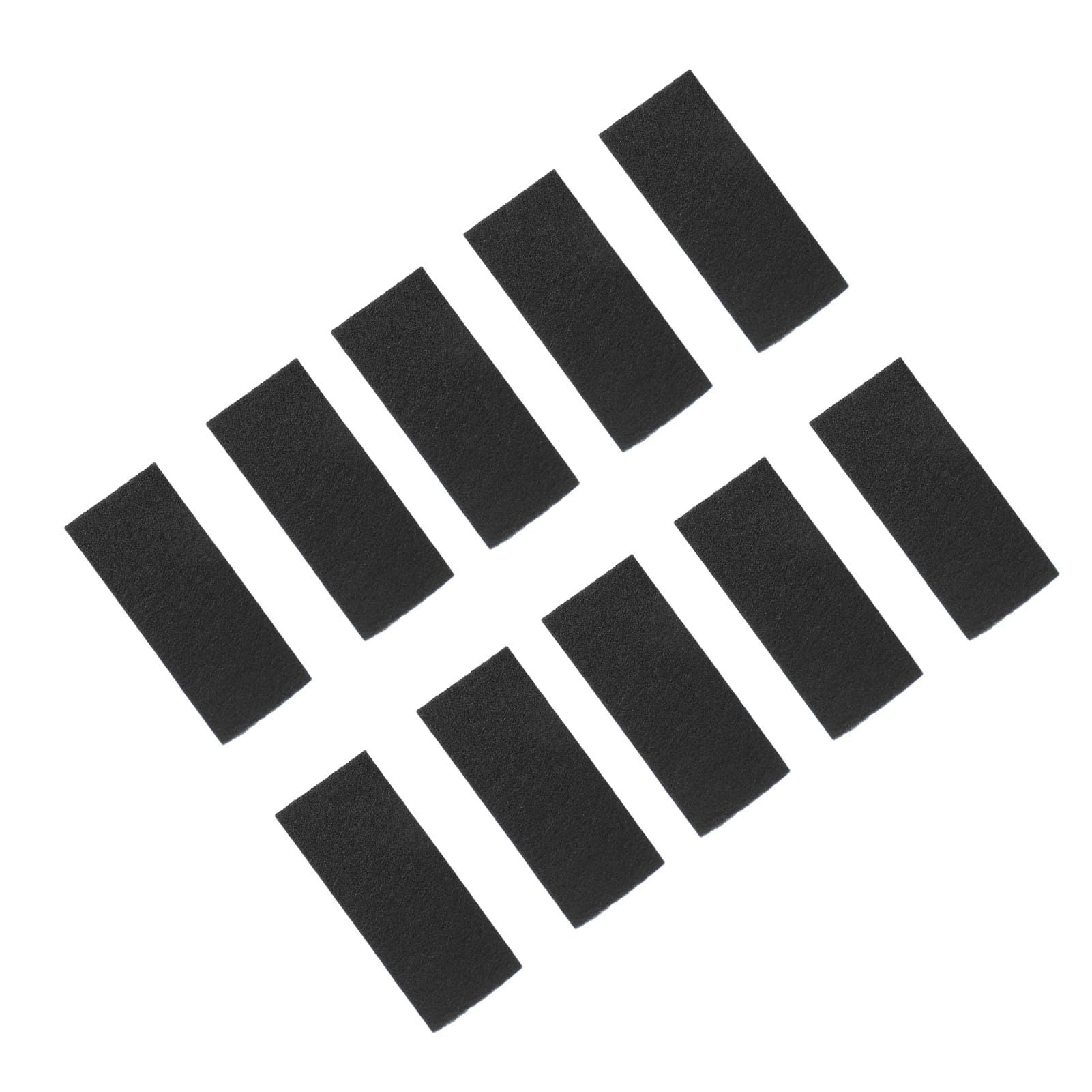 10Pcs Ceiling Fan Filters, Self Adhesive Rectangular Coconut Carbon Air Purifier Pads with Wide Adhesive Back, for Home Office Shopping Malls