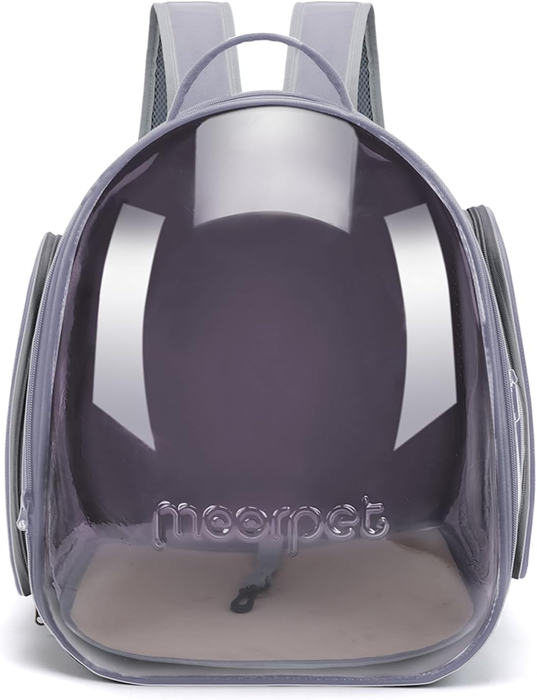 Cat Bubble Backpack, Clear Cat Carriers for Large Cats 20 Lbs, Airline Approved Pet Carrying Bag for Cats Dogs Kittys Puppies, Cat Travel Accessories for Hiking Camping Outdoor(greygrey)