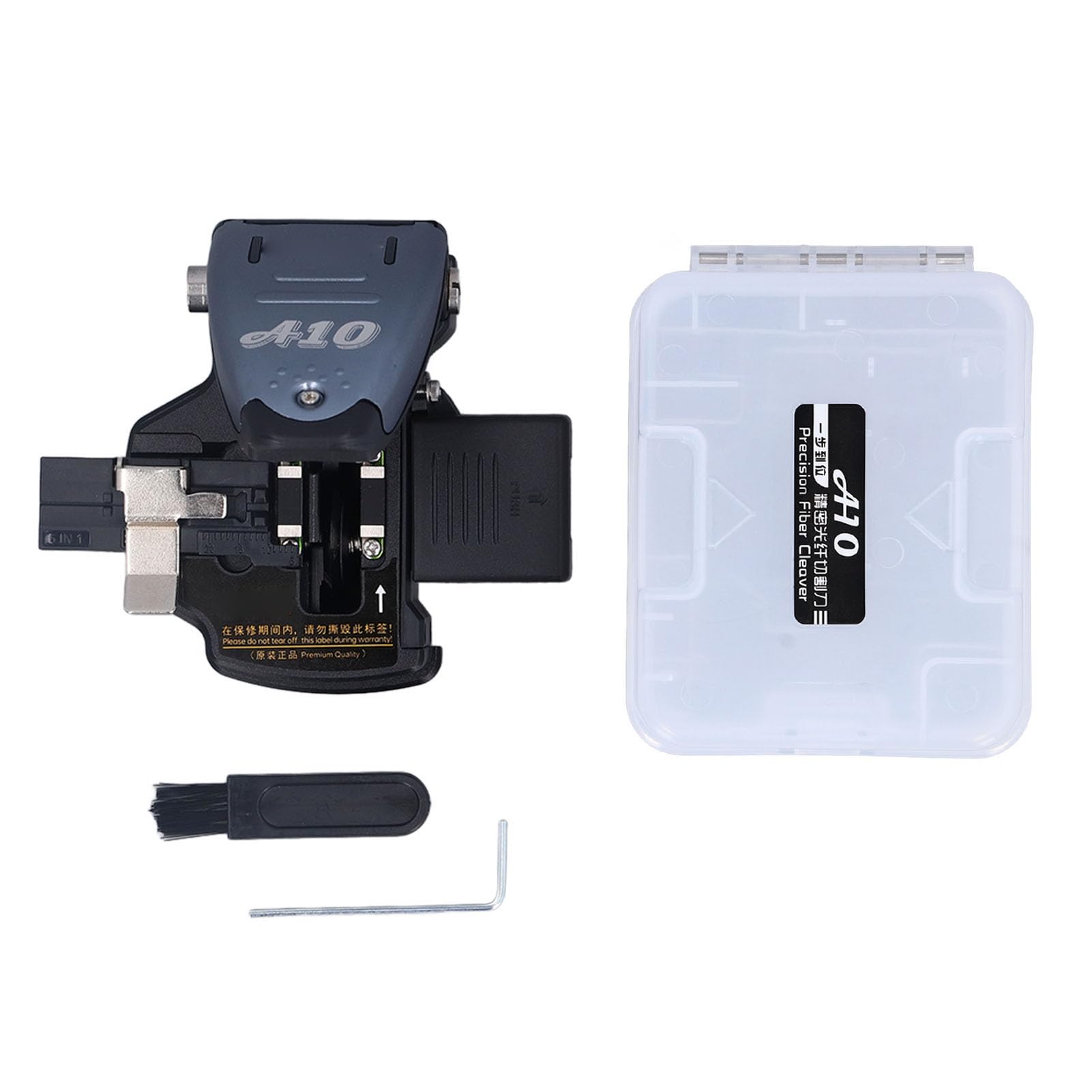 SUNGOOYUE Kit de Herramientas Fiber Cleaver Corte óptico de Soldadura en Frío de Alta Precisión para un Corte Eficiente de Fibra para Profesionales de Telecomunicaciones Acero Inoxidable y Aleación