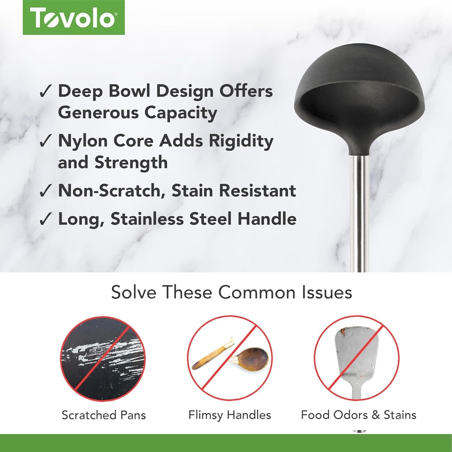 Tovolo 81-9943 Chochla silikonowa - węgiel drzewny