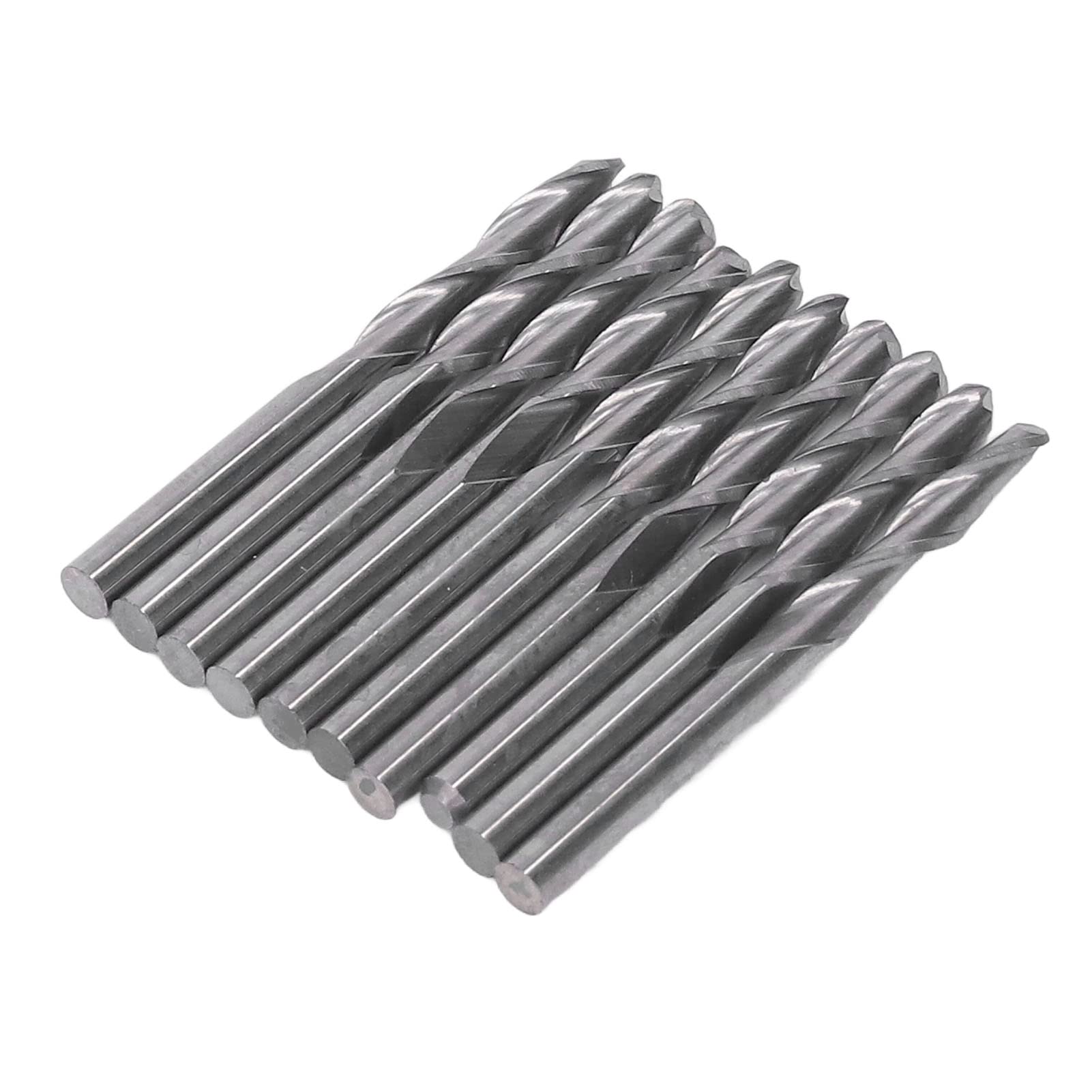 Fraises à Bout Sphérique CNC en Acier à Haute Vitesse - Haute Résistance à l'Usure, Efficacité Élevée - Pour Engraving, Fraisage sur Bois, Plastique, PCB, MDF-Lot de 10 Pièces