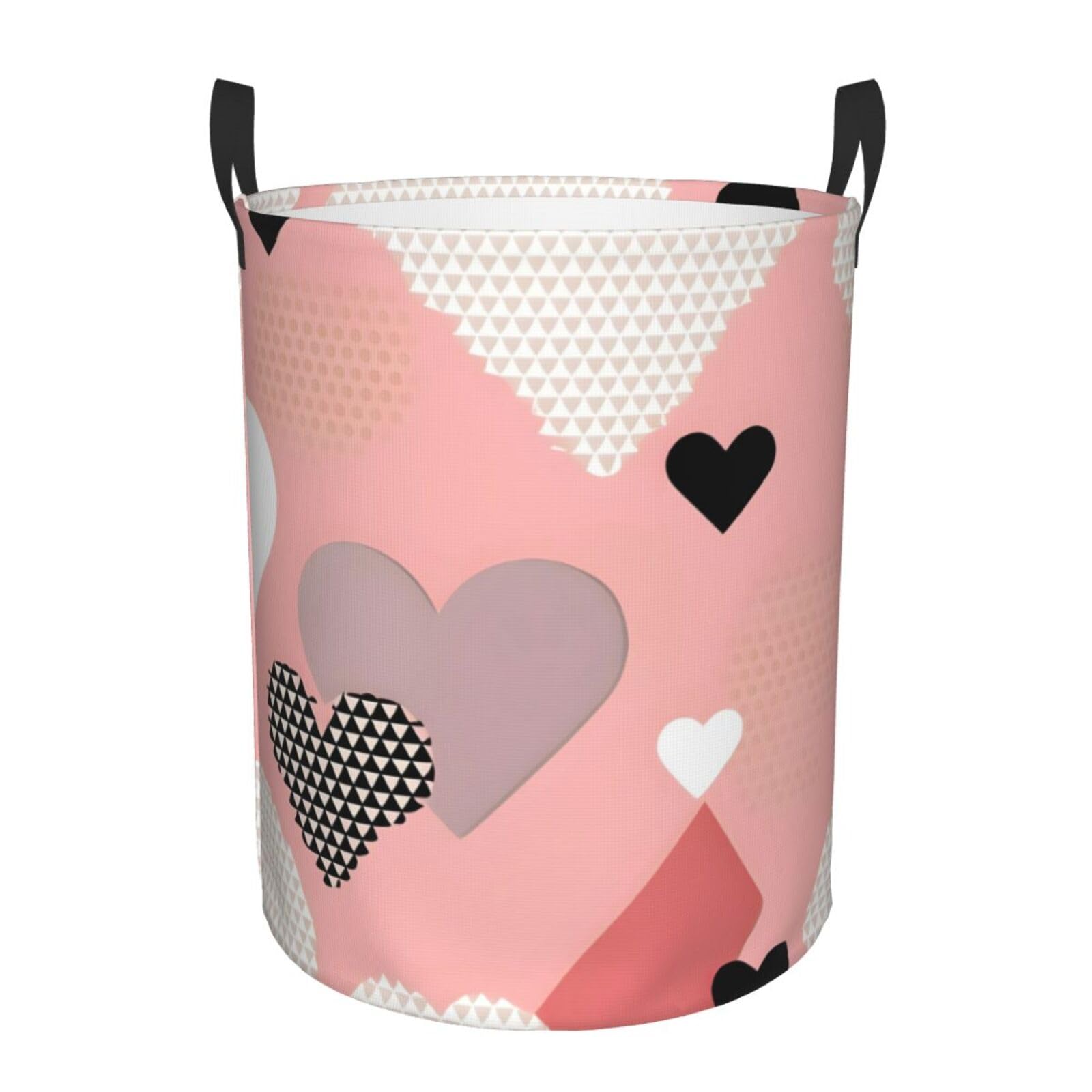 Panier de rangement pour vêtements au motif amour abstrait
