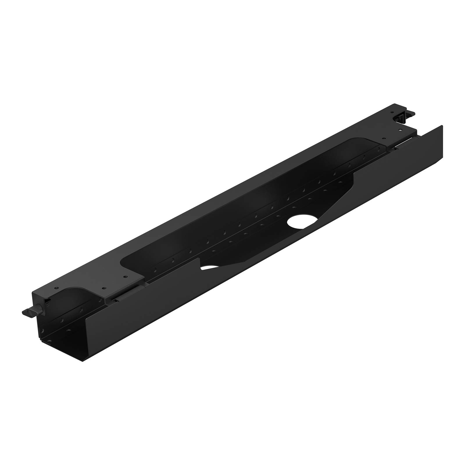 CAVO Kabelführung horizontal schwarz Kabelwanne | 768 x 94 mm für Schreibtische