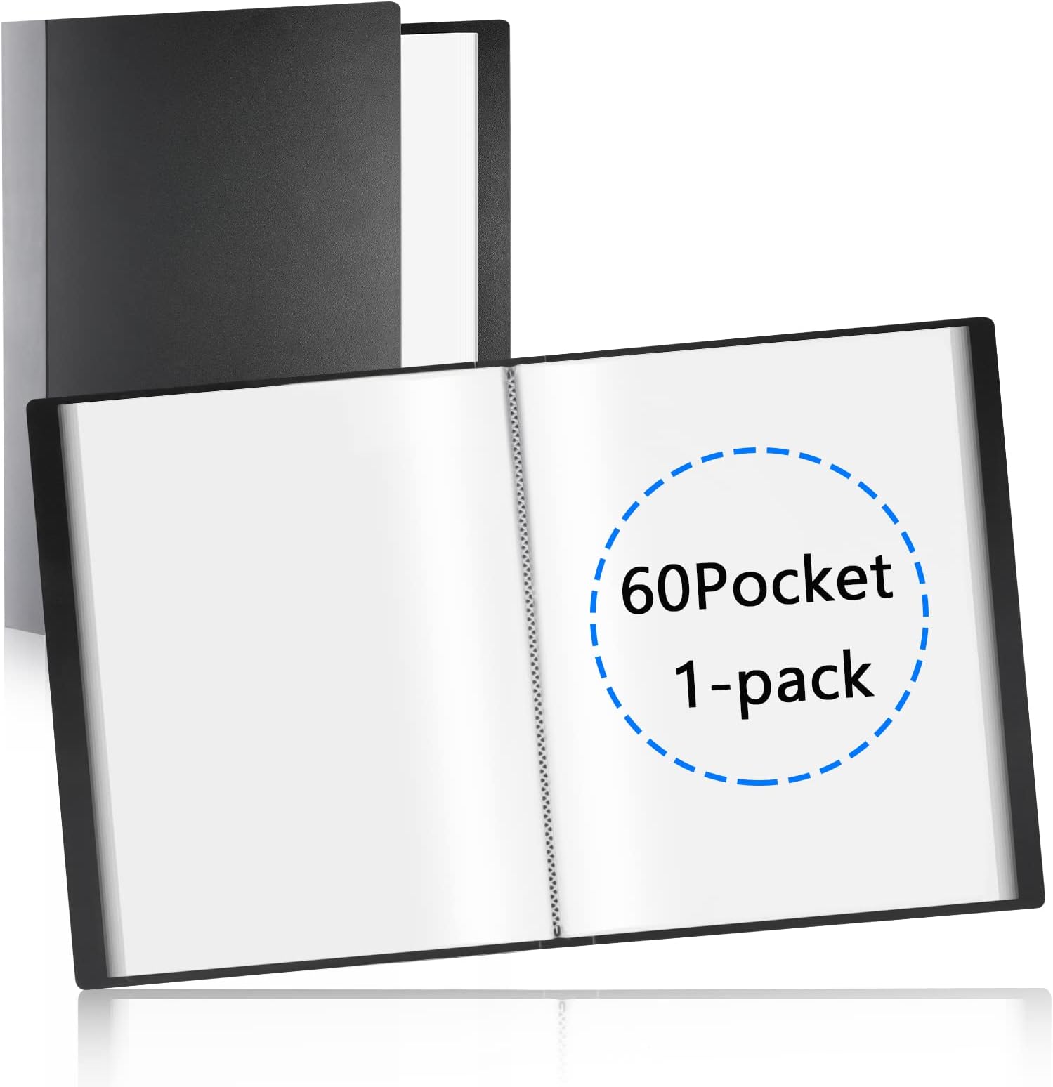 3 Pack Binder With Plastic Sleeves,20 Pockets Presentation Folder 8.5 X - View #8