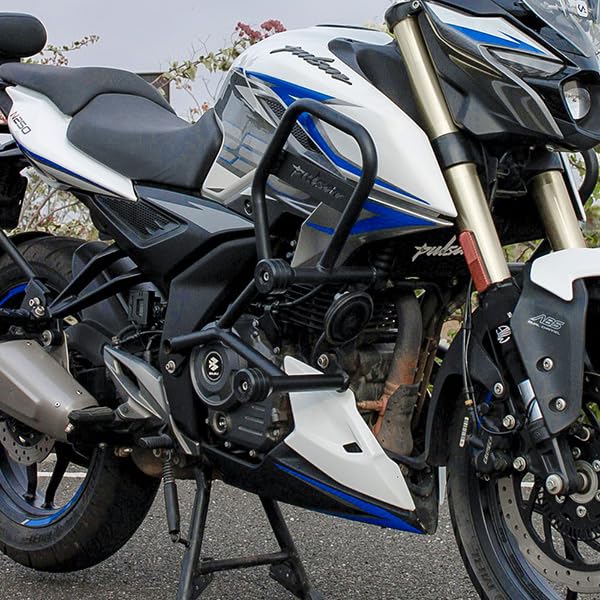Image of Premium Crash Guard with Frame SlidersCompatible with Bajaj Pulsar N160 | N250 | F250 (Heavy Duty) (Crash Guard ADV)