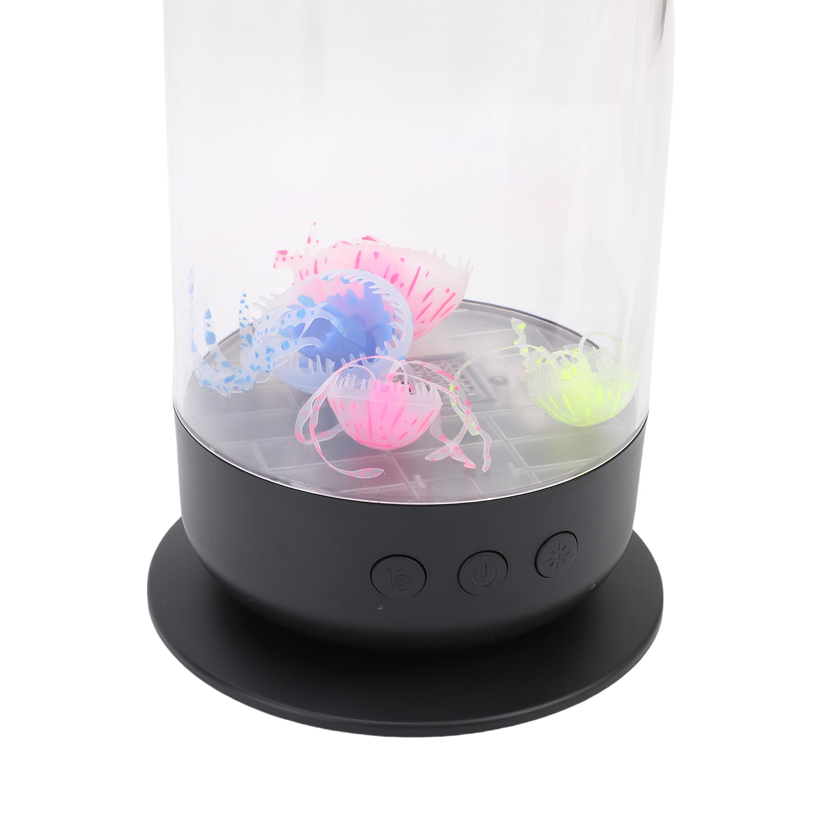 Cryfokt Nowoczesna Lampa LED z 3 Prędkościami Przepływu Wody, Lampka Nocna Poprawiająca Nastrój do Wystroju Domu (BLACK)