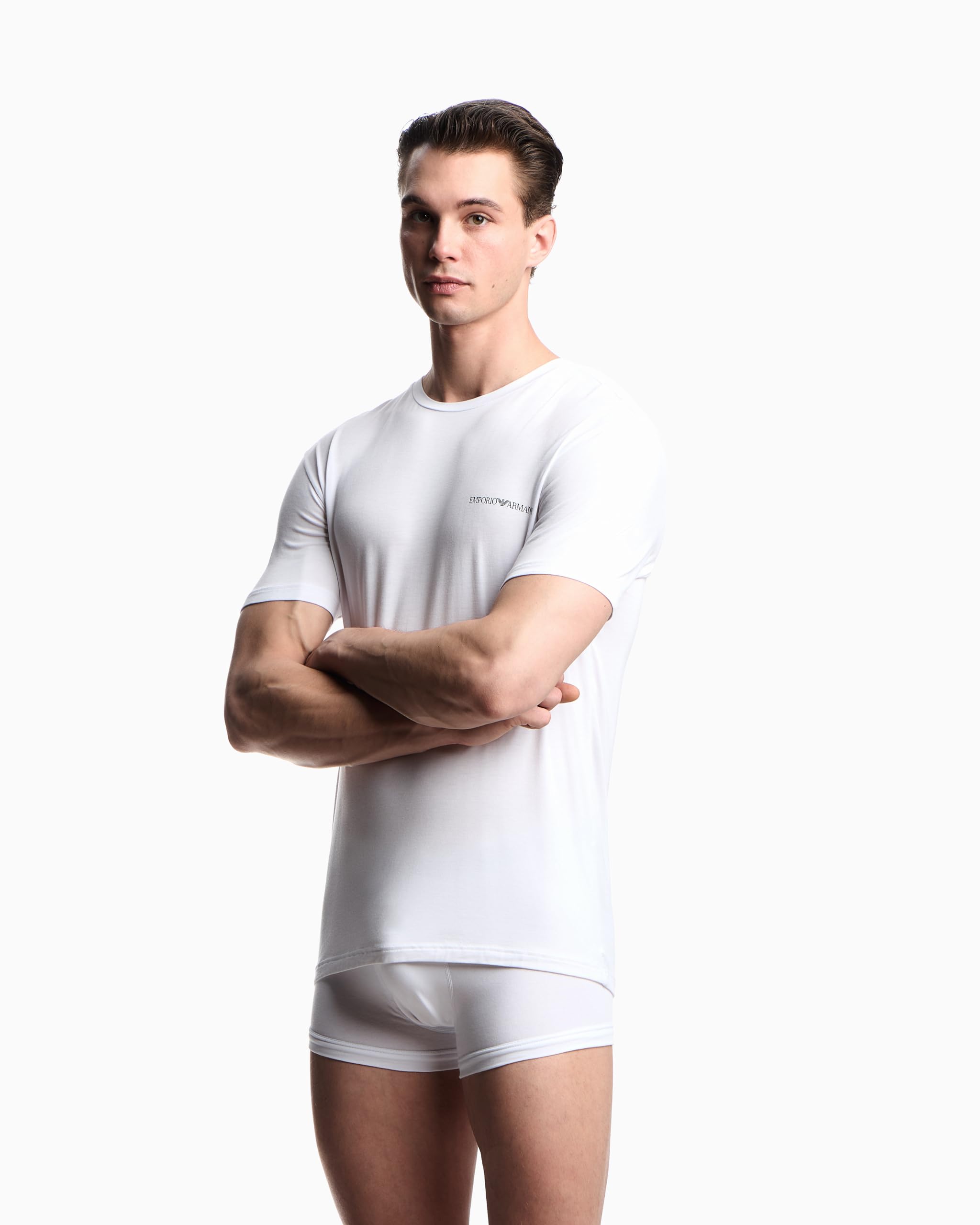 Emporio Armani 2-Pack Crew Neck T-Shirt Camiseta Hombre (Pack de 2)