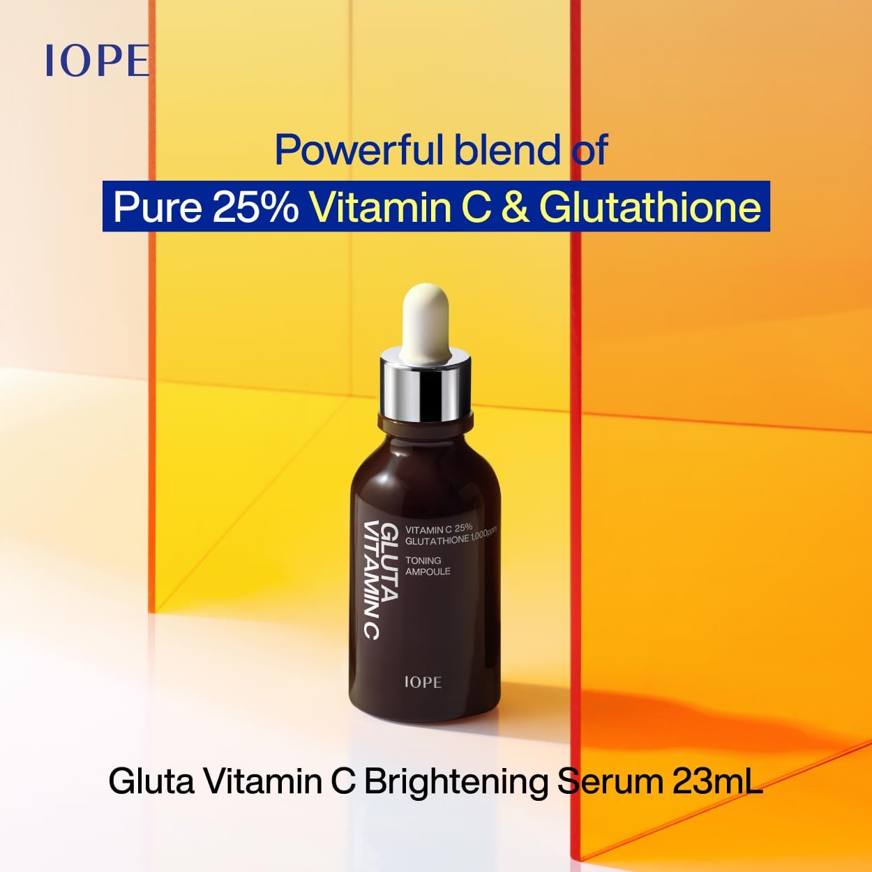 IOPE Gluta Vitamin C Brightening Serum | 25% Pure Vitamin-C and 1,000ppm Glutathione, Anti-Aging and Anti-Oxidant, Reduces Dark Spots, Korean Skincare, 0.78oz. - Image 2
