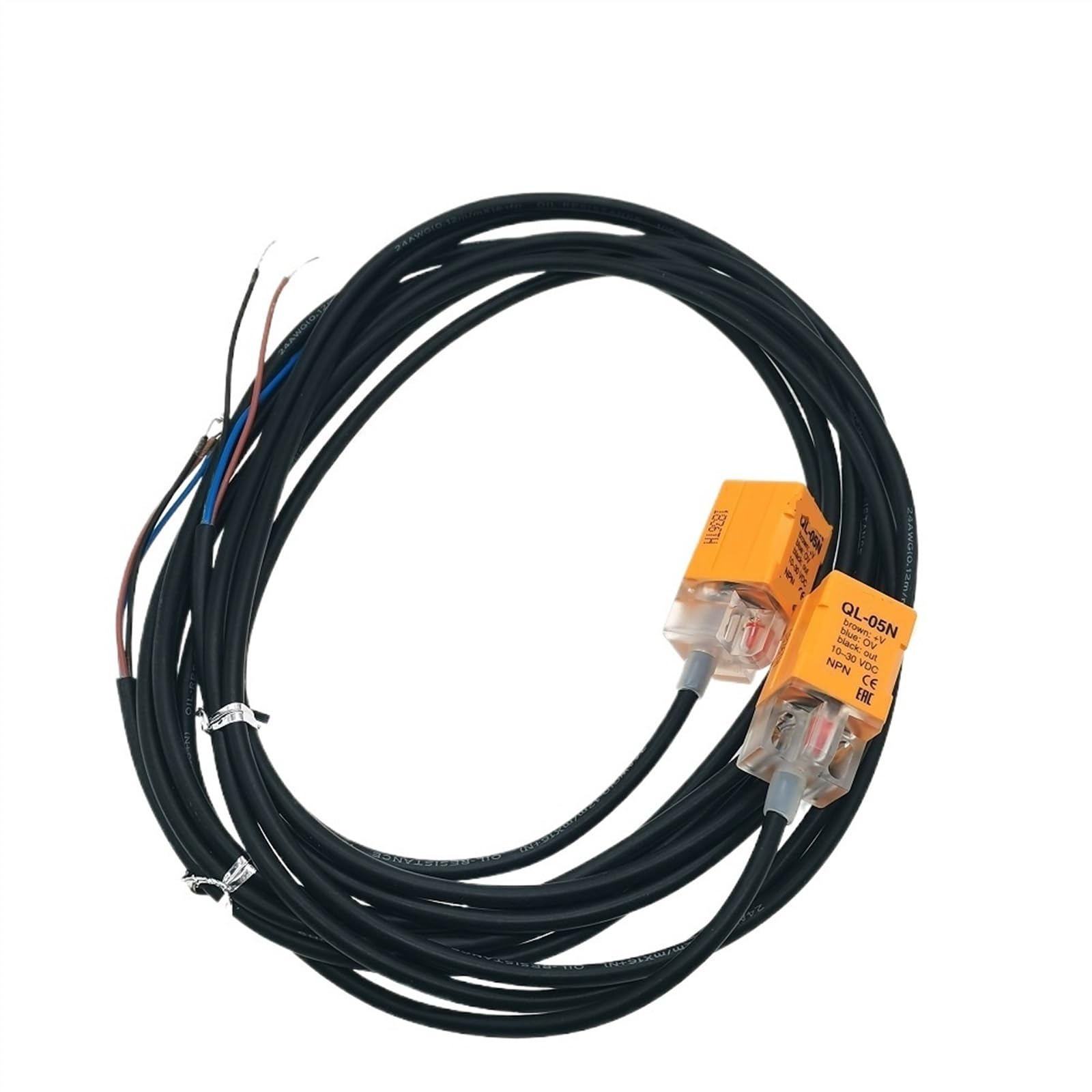 CZVJUKBYP 2PCS QL-05N QL-05P QS-05N QS-05P QS-05NB QL-05NB QL-05PB 10-30VDC Proximity Switch Sensors(QS-05P PNP NO)
