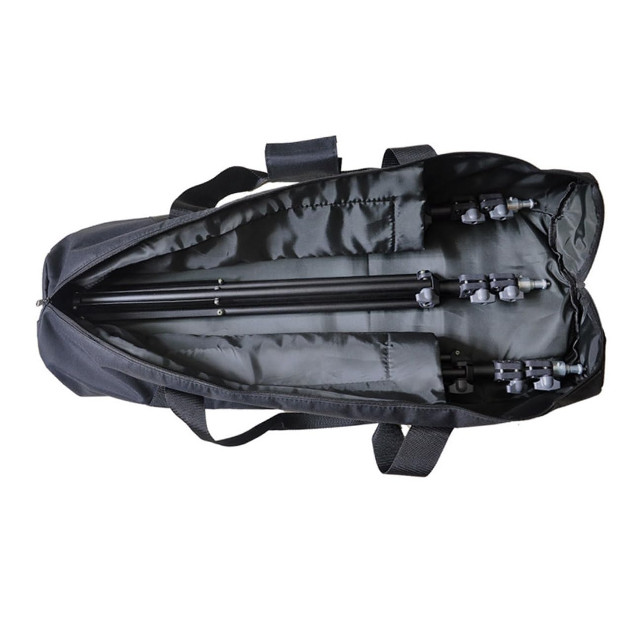 Borsa Strato per Tracolla Nero e Regolabile Treppiede Oxford Leggera Interno in Spugna Portatile da Attrezzature Fotografiche Uso Esterno
