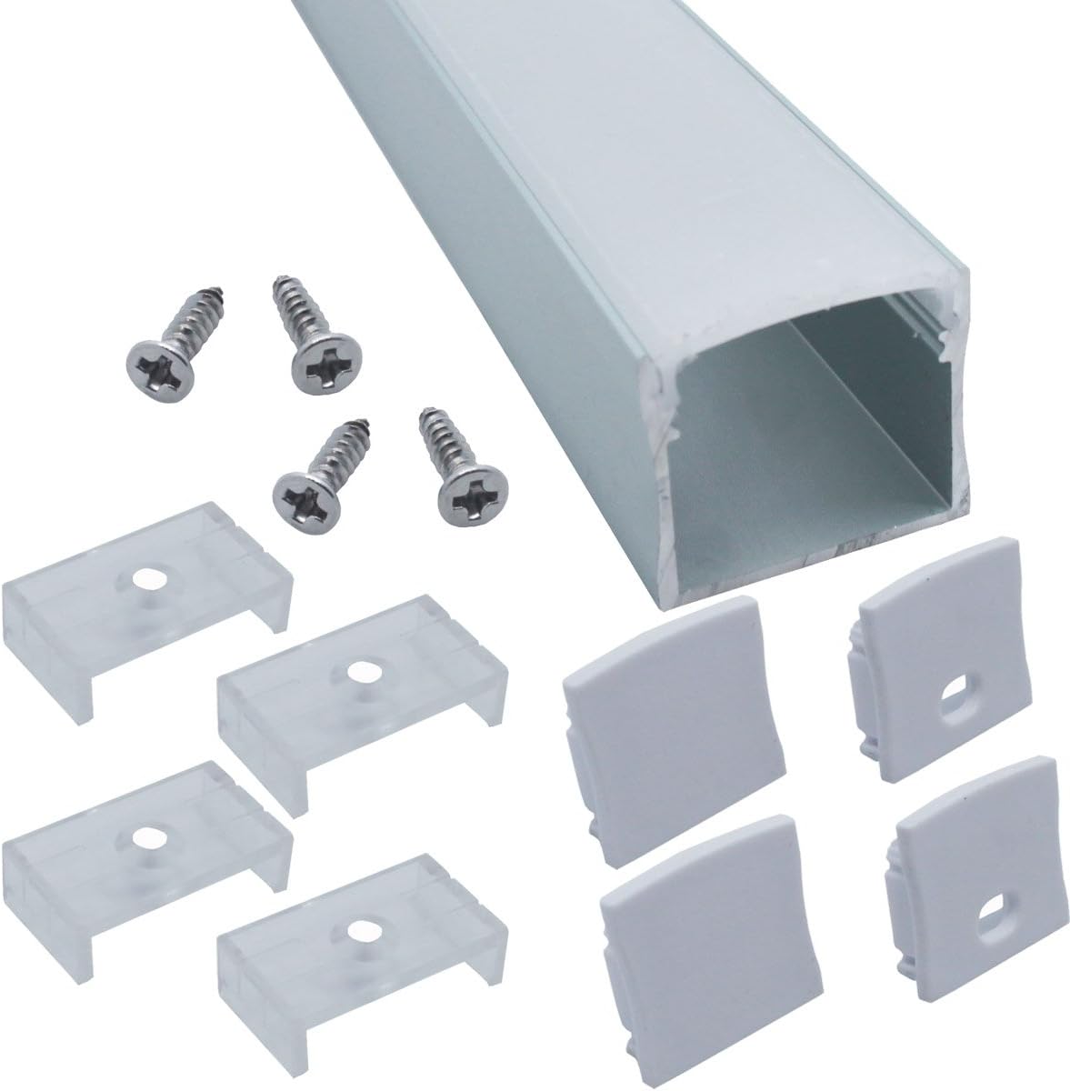 LL-020-WH Wide Deep Aluminum Channel