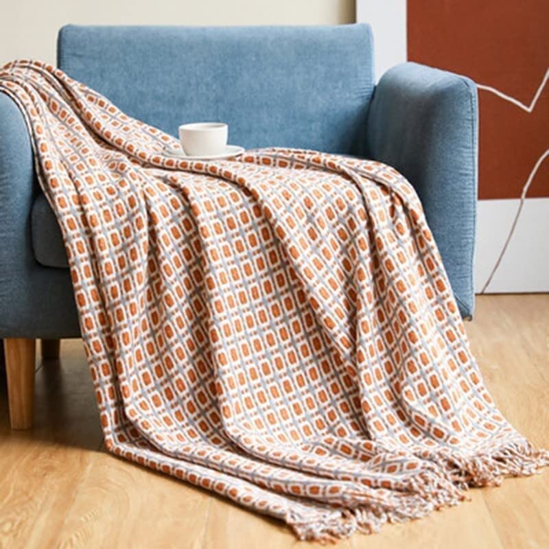 Plaid couverture polaire bohème pour vos soirées cocooning - 4