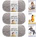 Bernat Baby Blanket Tiny 3 Pack 100 Percent Polyester Gauge Medium 4 Worsted Bundle (Gray Owl)