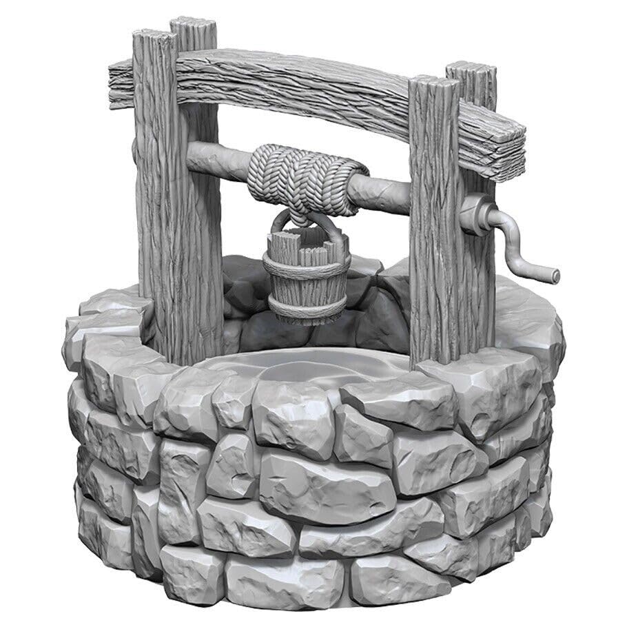 WizKids Deep Cuts - Miniature Non Dipinte: Pozzo (6 Pezzi) Per Giochi Da Tavolo