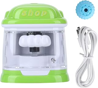 Elektryczna temperówka, tryby podwójnego zasilania USB/bateria Łatwa wymiana uchwytu noża Przenośna temperówka do domu do szkoły(Zielony)