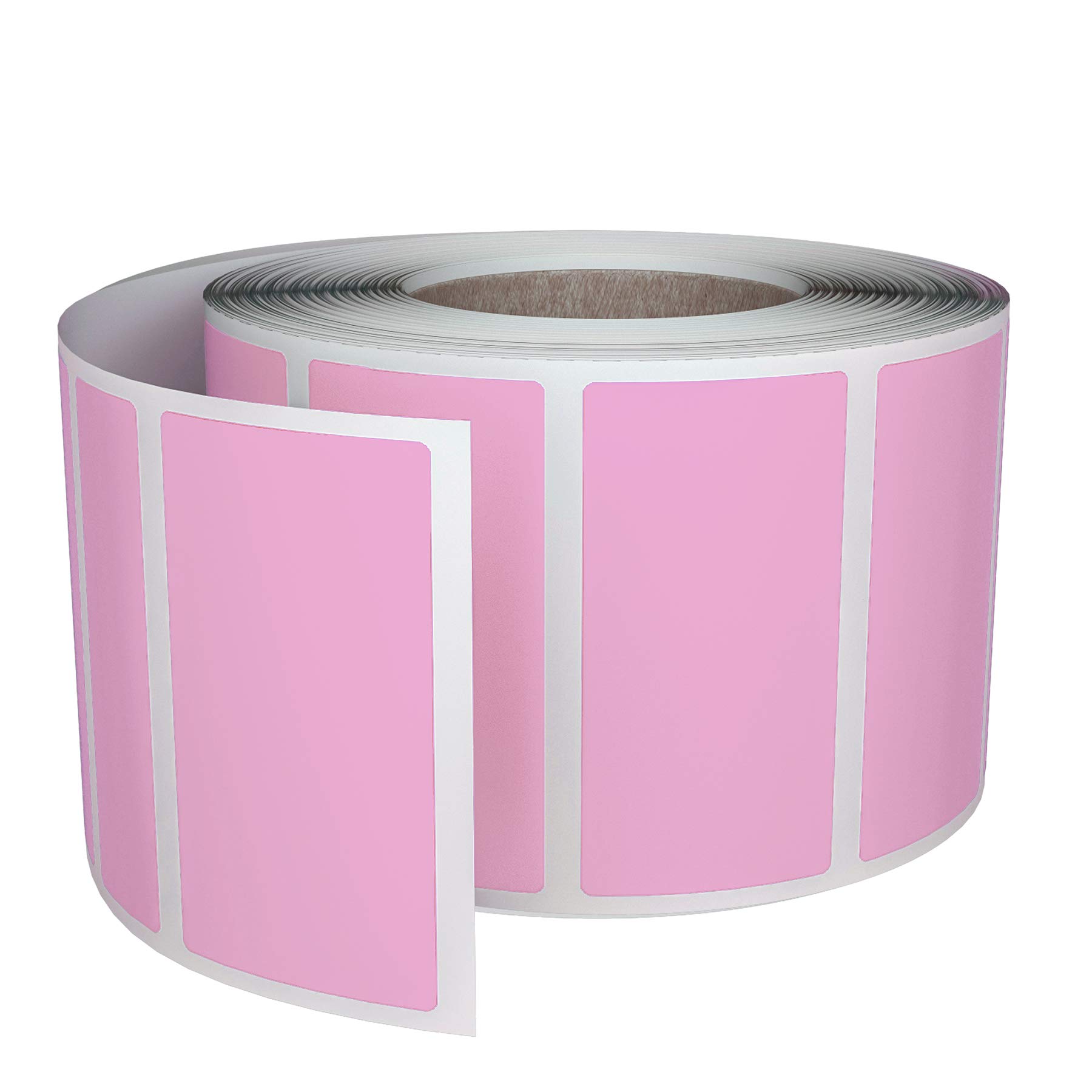 Royal Green Rollo de 500 Etiquetas Adhesivas Rosa Pastel Rectangulares (4 x 1,9 cm) Pegatinas para Escribir en Superficie (40 x 19 mm)