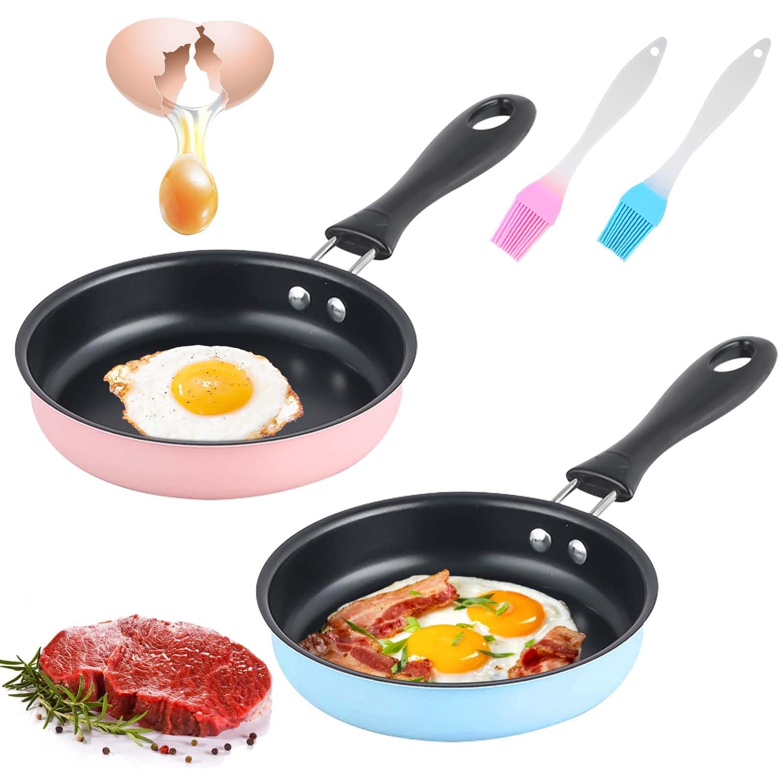 Mini Padella Antiaderente RANJIMA 12cm - Per Uova, Pancetta E Piccole Porzioni, Ideale Per Induzione E Gas - Foto 5