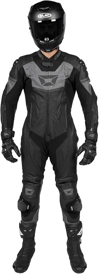 cortech Mens Revo Sport Air 1-Piece Leather Motorcycle Racing Suit