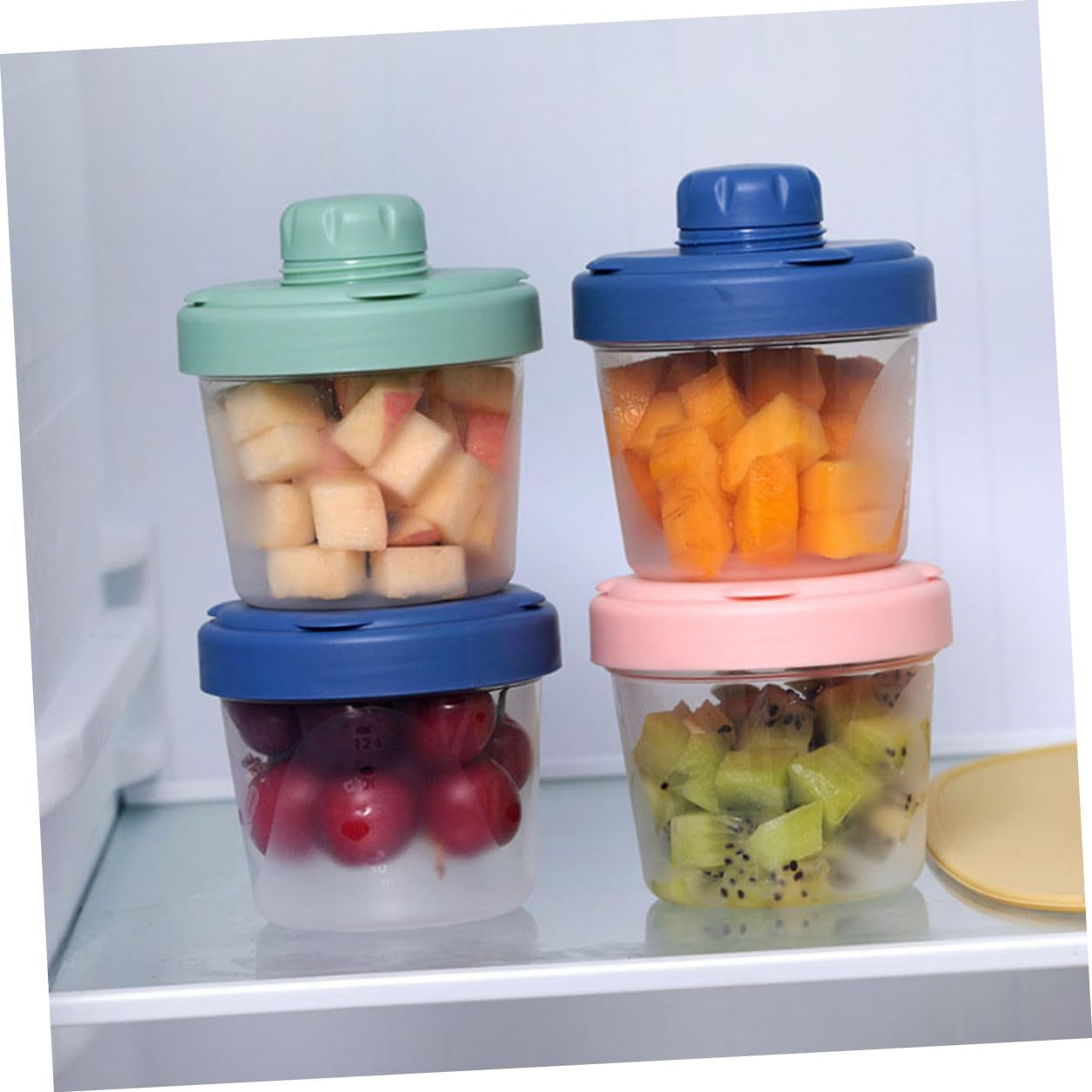 BESPORTBLE Milk Powder Box Formula Dispenser Stackable Snack Container Portable Food Storage Case with Safe Tpe PP Material for Travel and Home Use