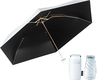 Compact Mini Umbrella for purse-Lightweight,Fold and UV Umbrella for Rain-Suitable for women, girls, kids