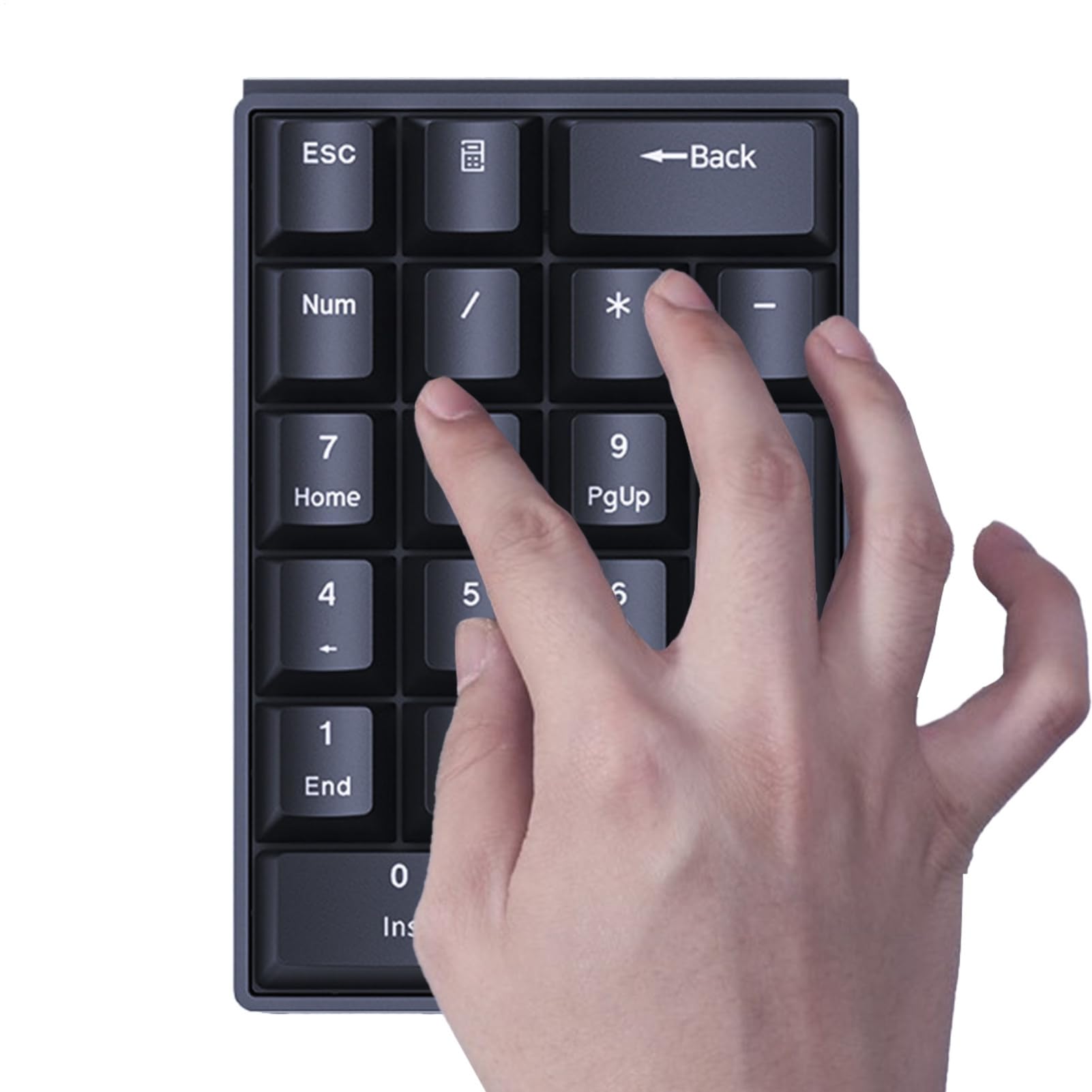 Teclado numérico funcional con cable y teclas mecánicas resistentes para laptops y ordenadores 8