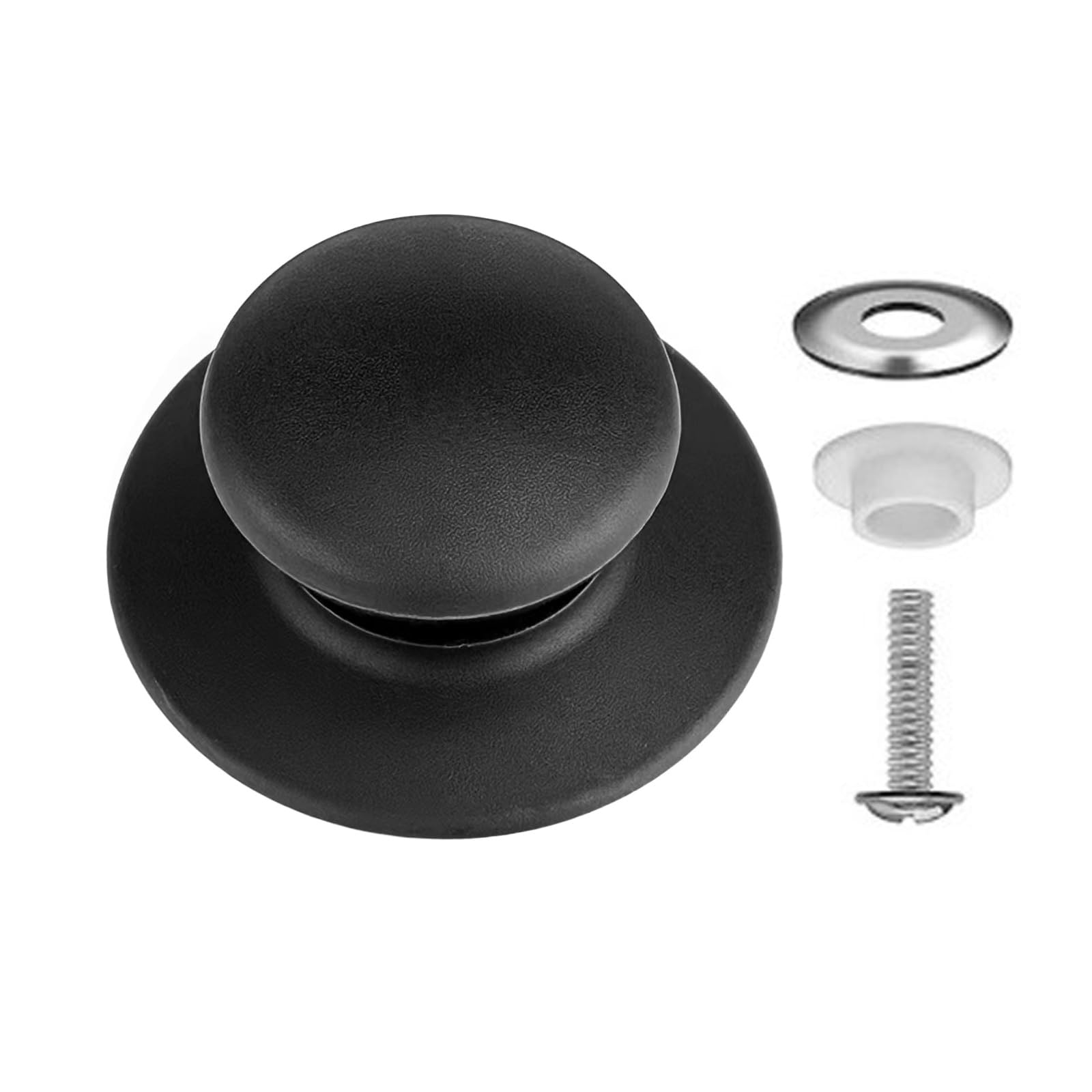 Maxtonser 4pcs Multipurpose Pots Lid Knobs Replacements Handles Home Accessory for Kitchen Supplies Cookware Pots Lid Black