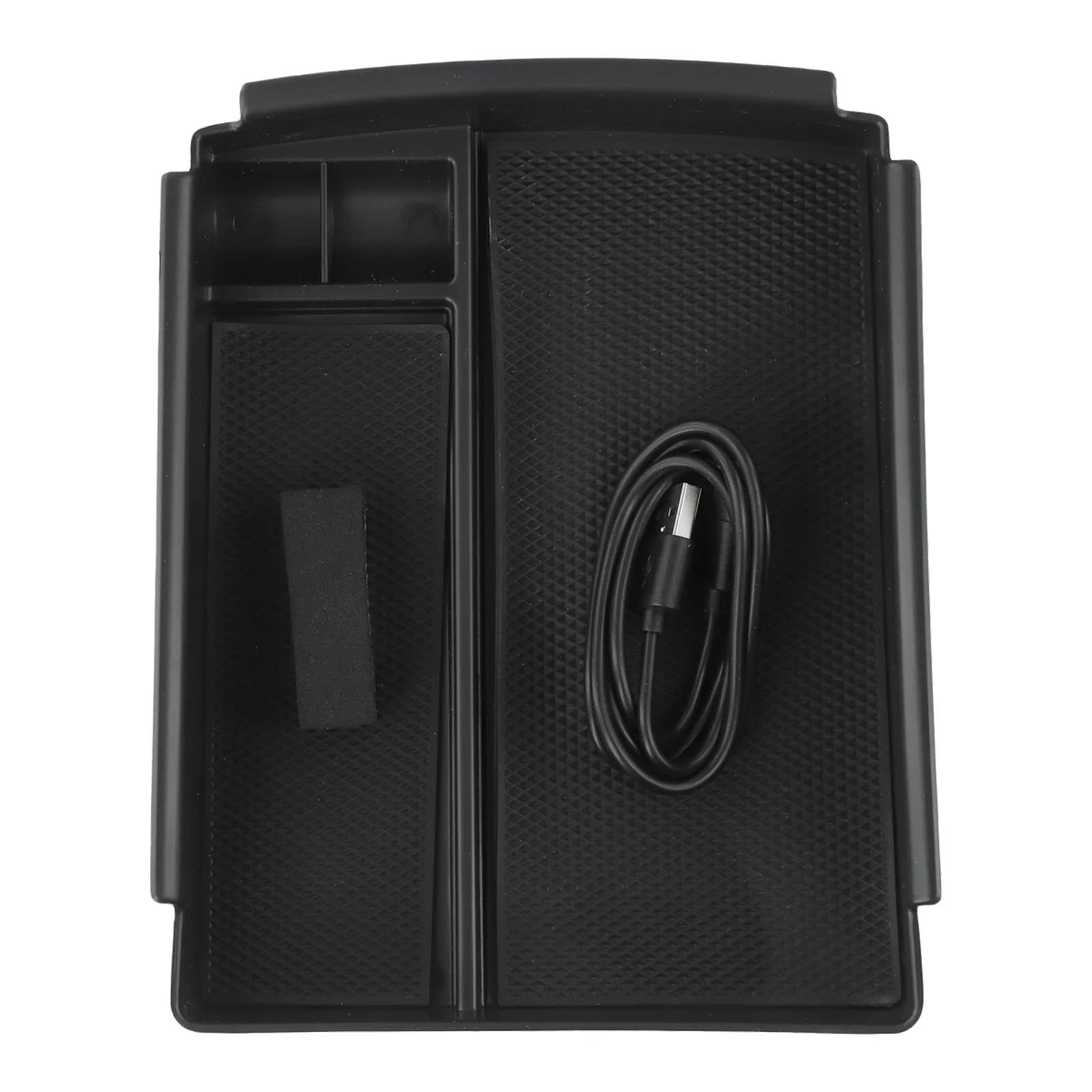 Caja De Almacenamiento Con Reposabrazos Para Consola Coche Cargador Inalámbrico Teléfono Para Tesla Para Modelo X S 2016 2017 2018 2019 2020 12V