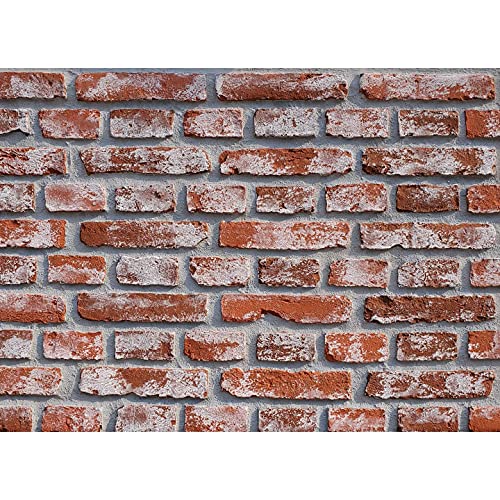 Faux Brick Panels Fake Brick Siding Wall Panel Stonewall ,Thin Brick Veneers for Indoor Outdoor Wall Decoration (VB, Red A)