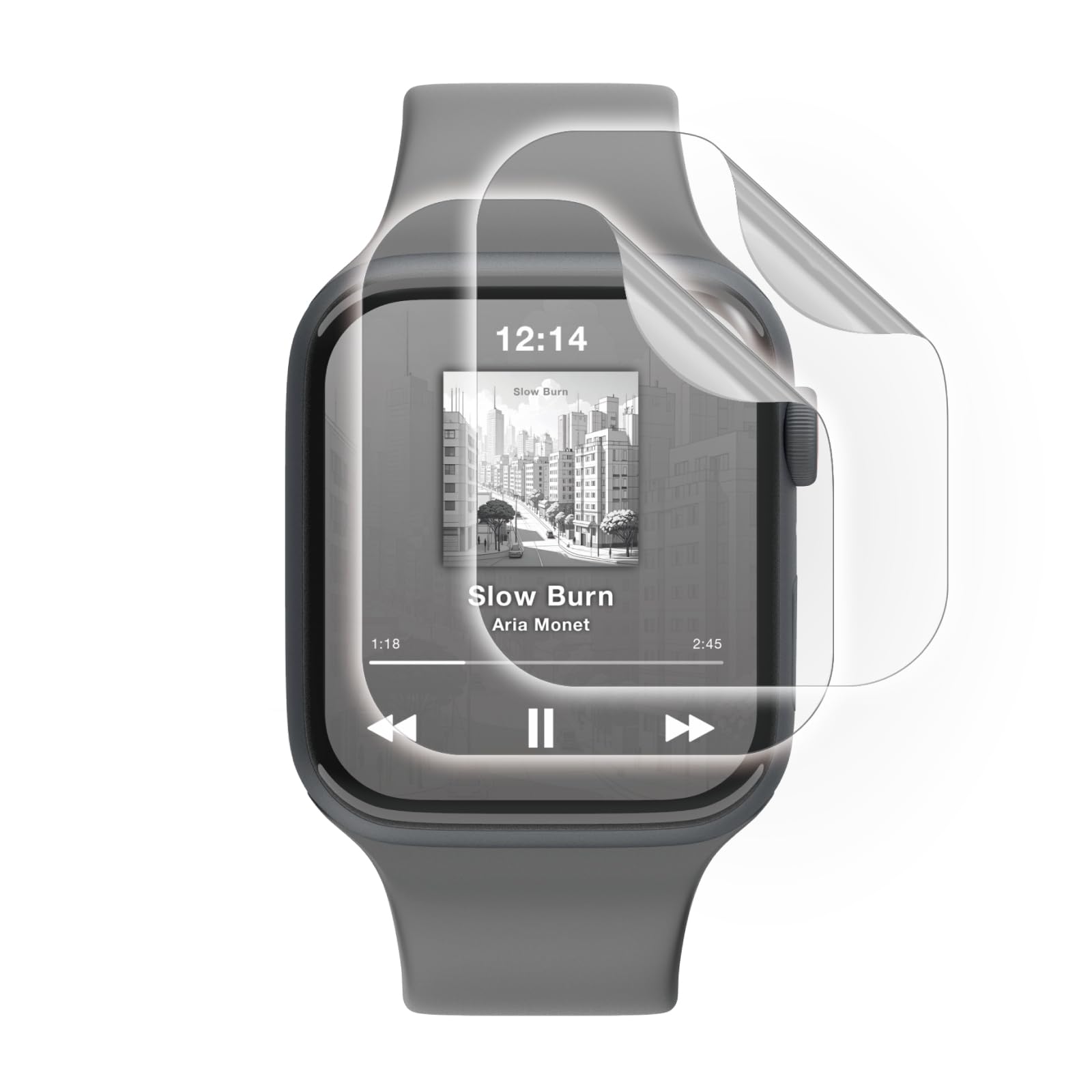 Amazon.co.jp: エレコム Apple Watch 画面保護 フィルム 2枚入り 40mm