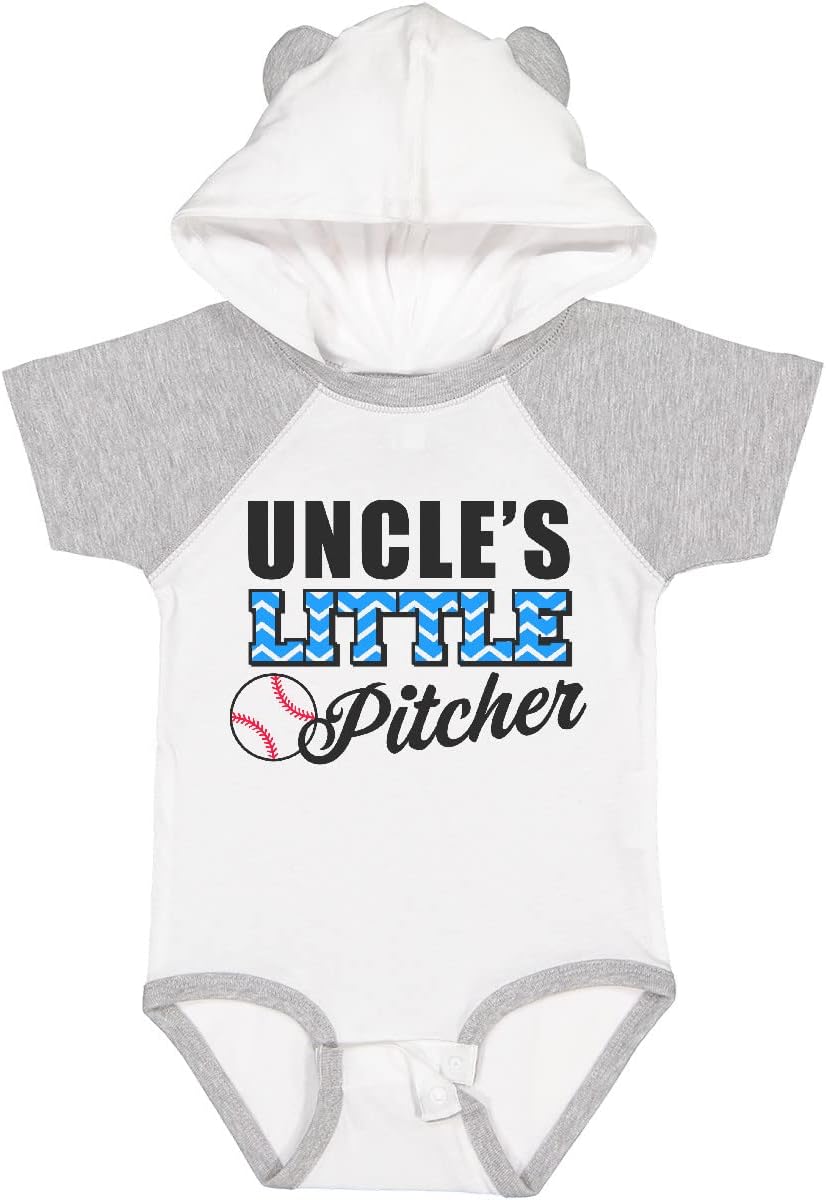 inktastic Baseball Uncles Little Pitcher Baby Bodysuit