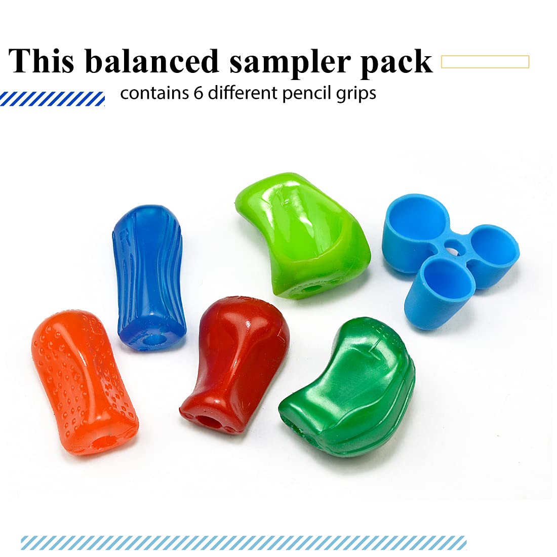 The Pencil Grip Premium Assortment 12 Pack with 2 Original Pencil Grips