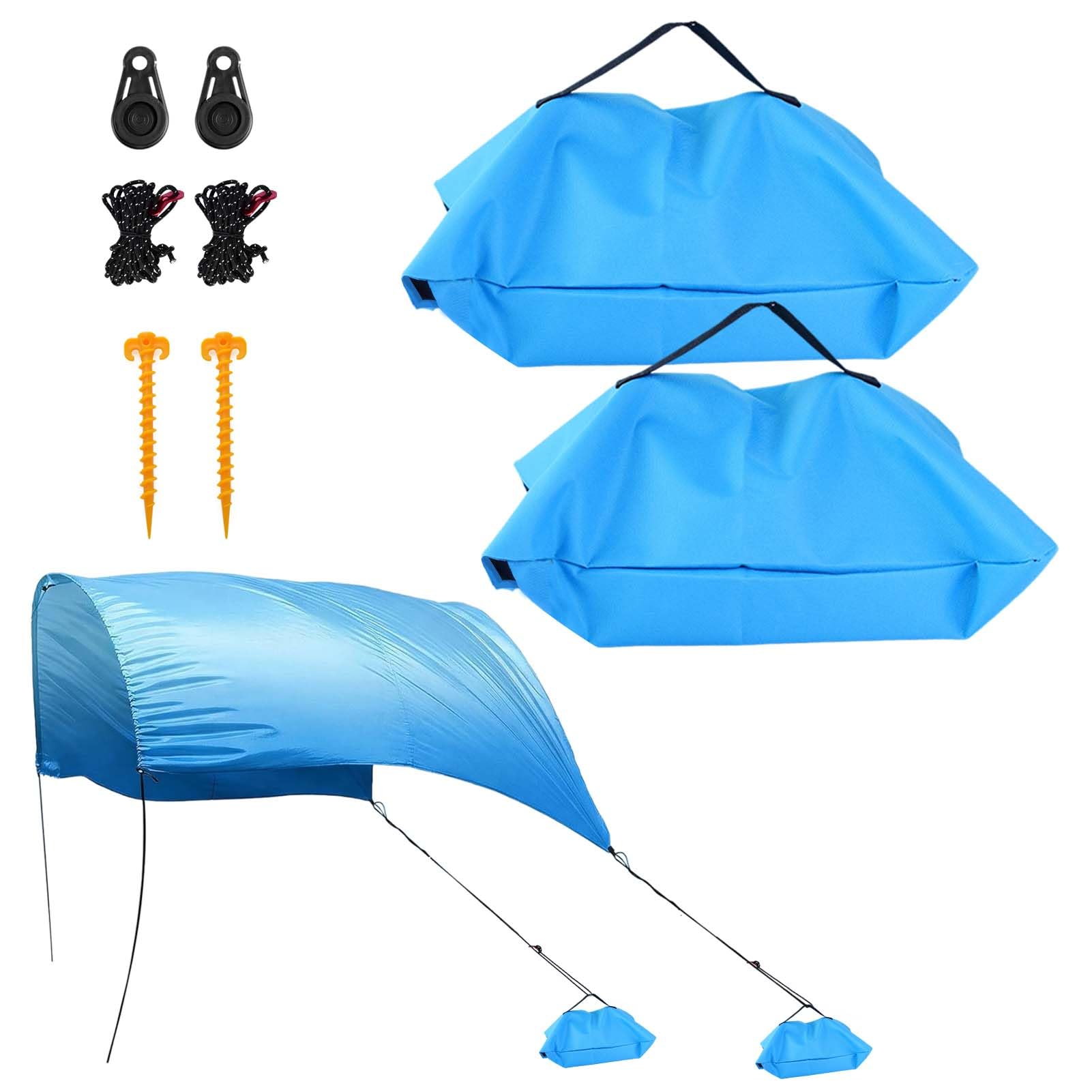 View 1 of [JUST THE STORAGE BAG] Feoang 2 Pack Beach Canopy Wind Assist Kit