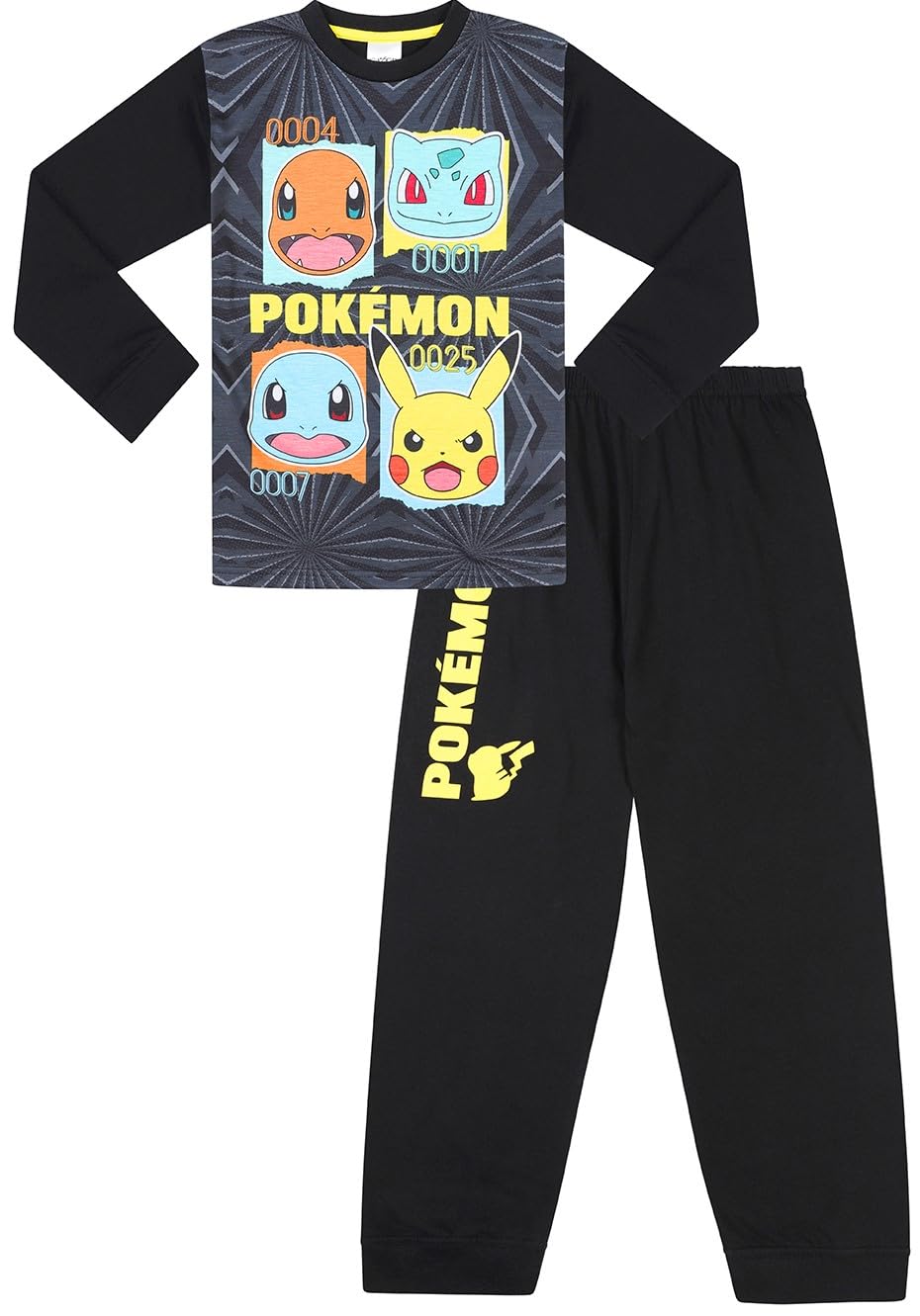 Pokémon Boys Black Pokemon Long Pyjama Set (9-10 Years)