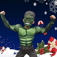 Vista 5 de Máscaras de superhéroe para niños, juguete electrónico brillante de superhéroe con ojos de luz LED, disfraz de Halloween, cosplay, máscara, regalo