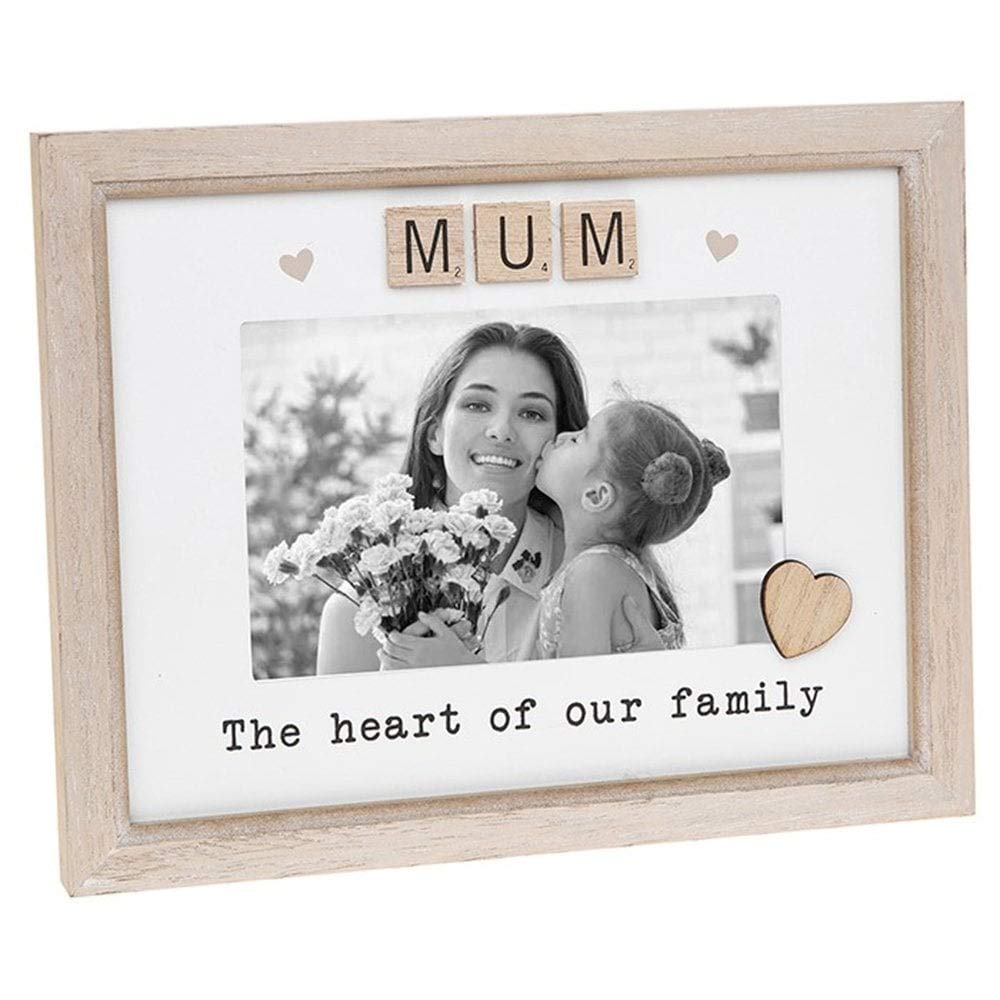 Shudehill Giftware White Scrabble Sentiment - Mum 6 X 4 Photo Frame 291680